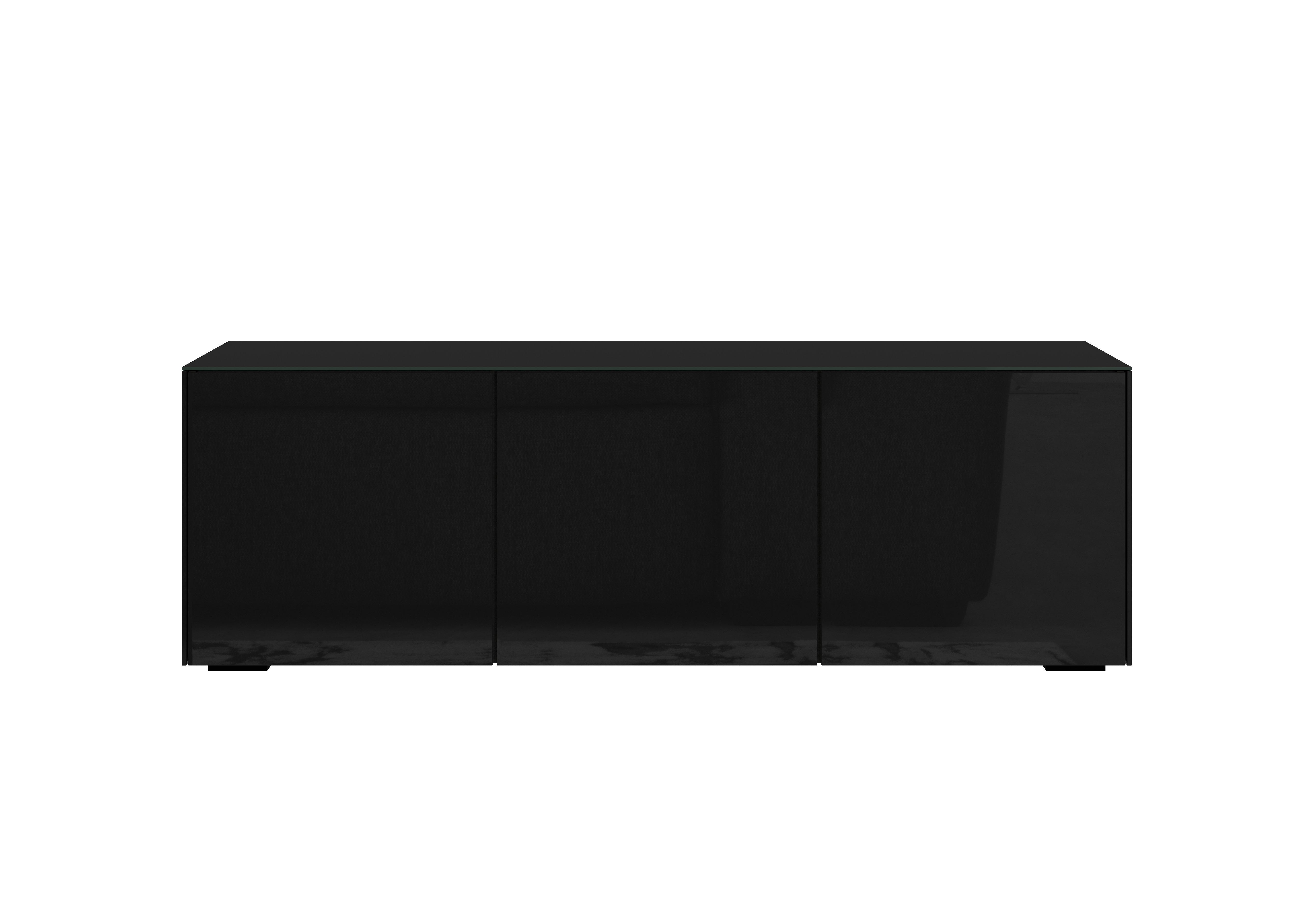 Lexa Smart 150cm Wide TV Unit in Black on Furniture Village