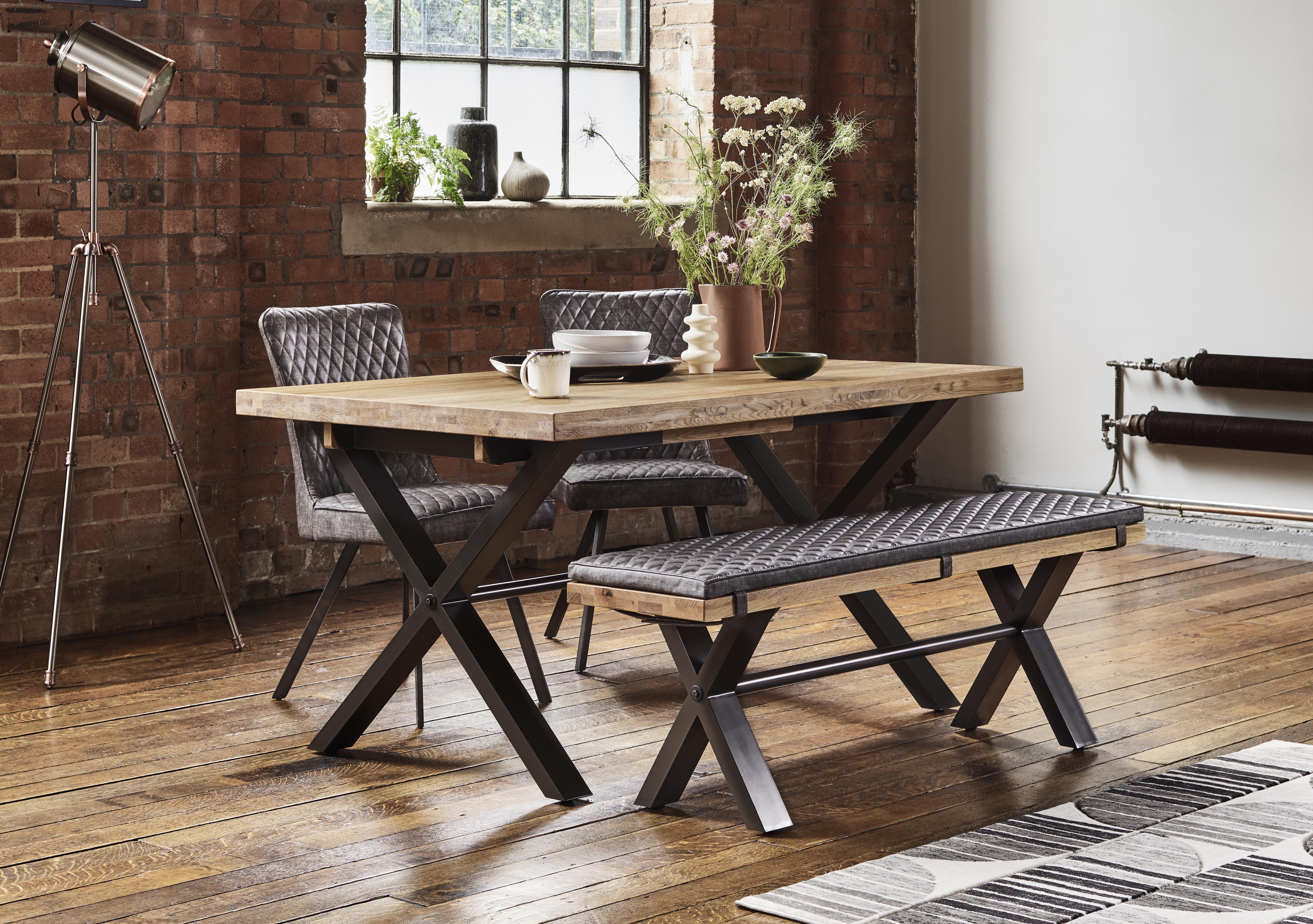 Earth Small Dining Table, 2 Dining Chairs and Dining Bench Set in  on Furniture Village