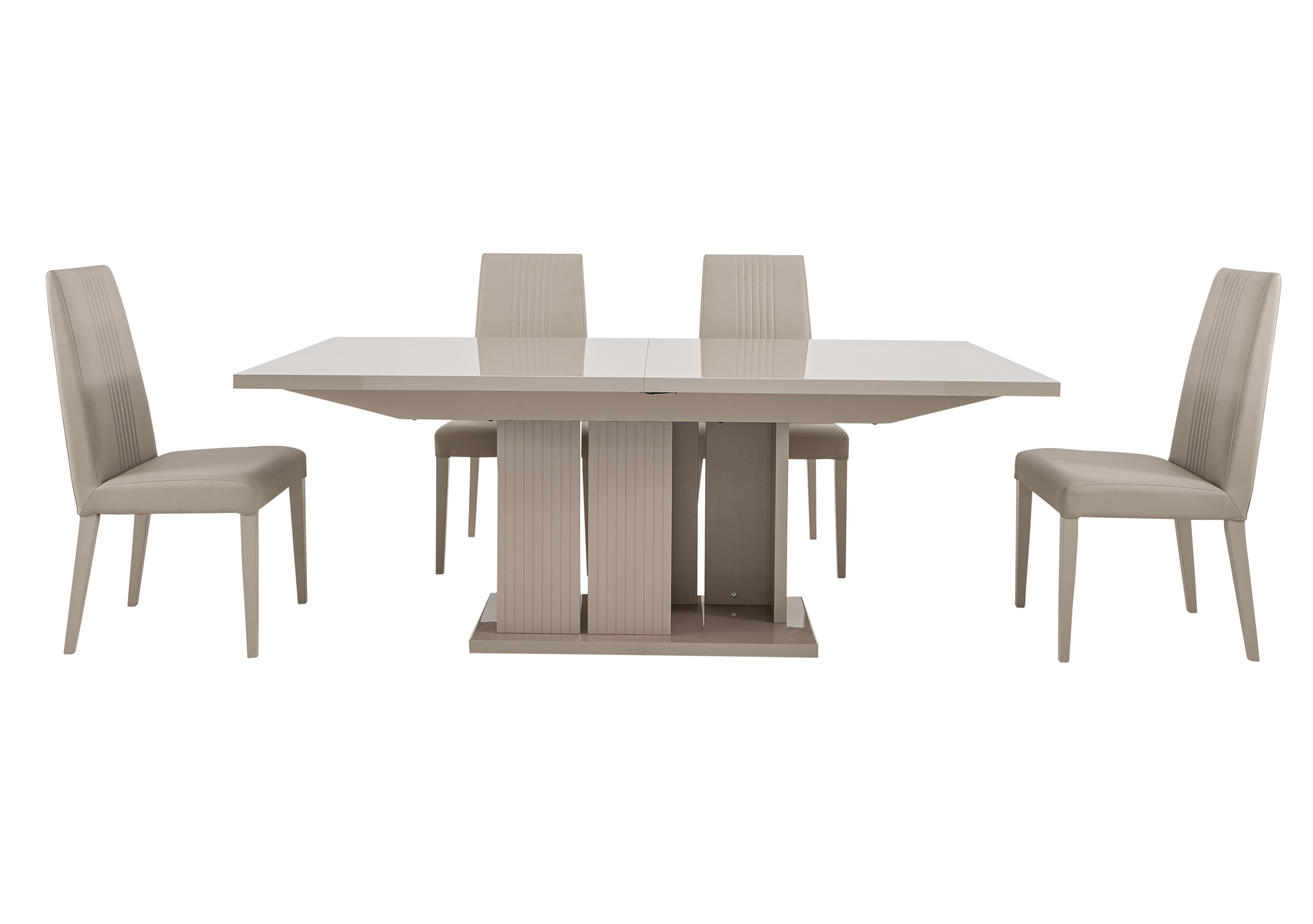 Livia Extending Dining Table and 4 Dining Chairs in  on Furniture Village