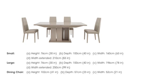 Livia Extending Dining Table and 4 Dining Chairs in  on Furniture Village