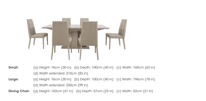 Livia Extending Dining Table and 6 Dining Chairs in  on Furniture Village