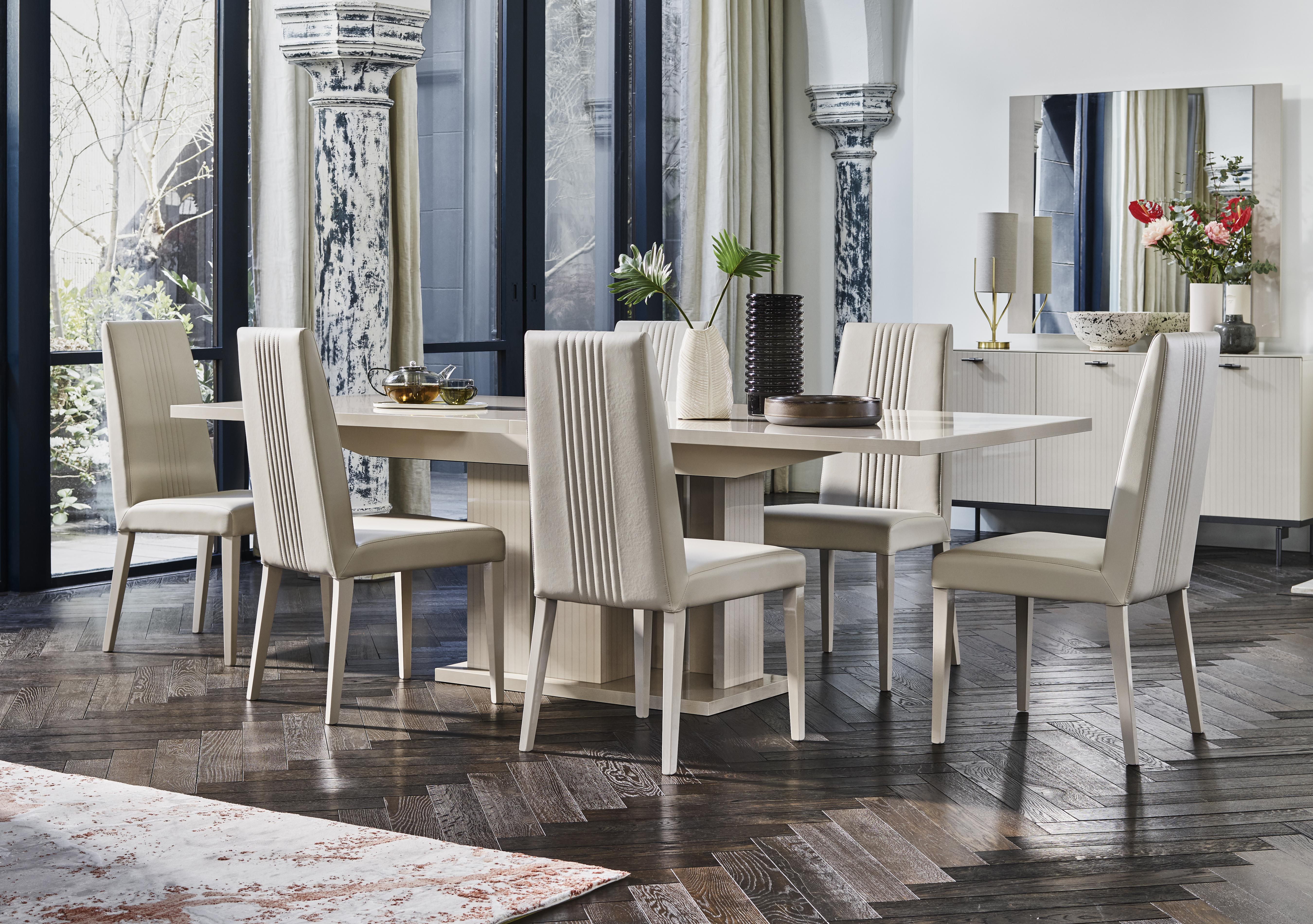 Livia Extending Dining Table and 6 Dining Chairs in  on Furniture Village