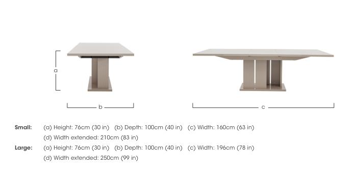 Livia Extending Dining Table in  on Furniture Village