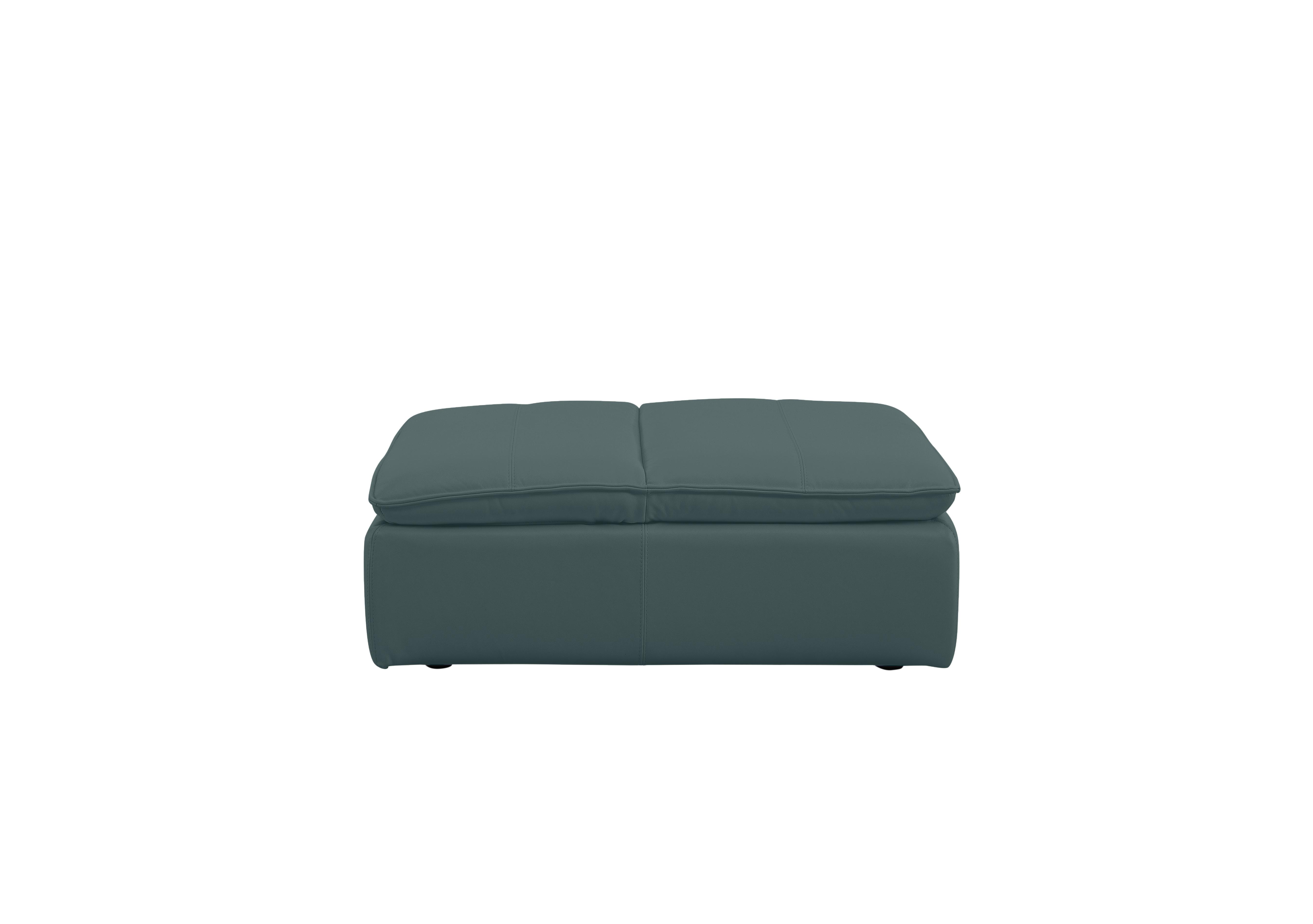 Starlight Express Leather Chair Footstool in Bv-301e Lake Green on Furniture Village