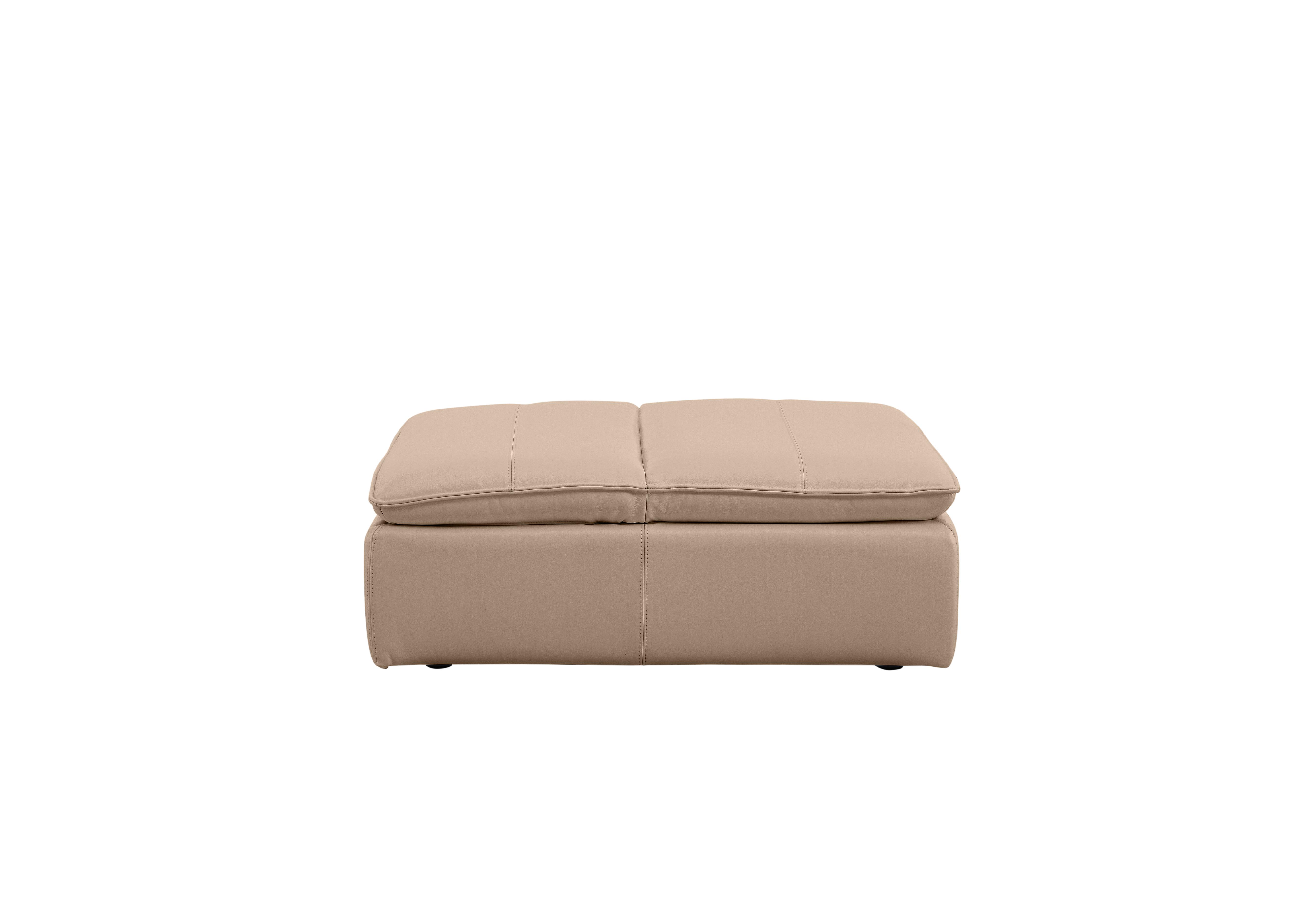 Starlight Express Leather Chair Footstool in Nc-039c Pebble on Furniture Village