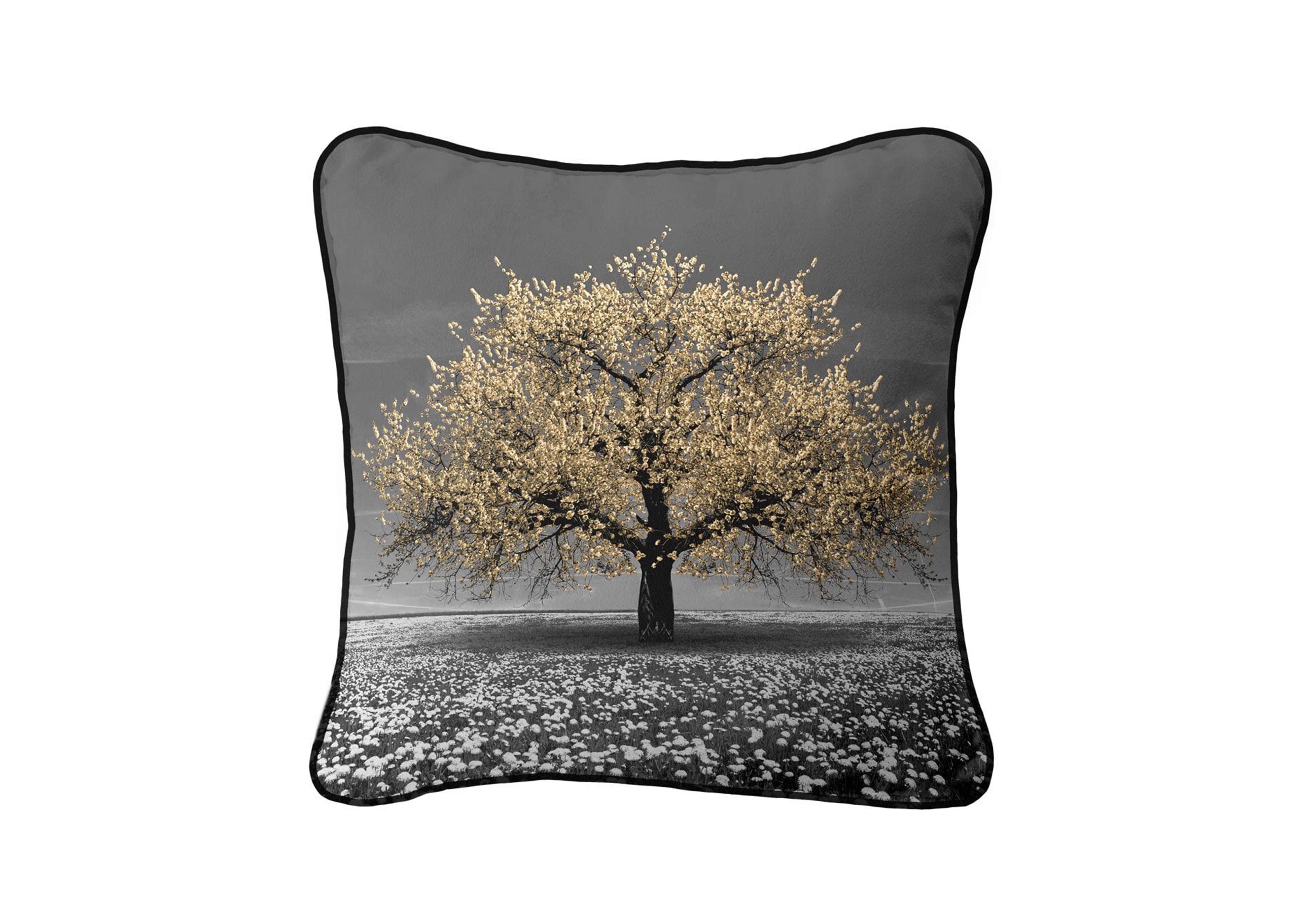 Cherry Tree Cushion in Champagne on Furniture Village