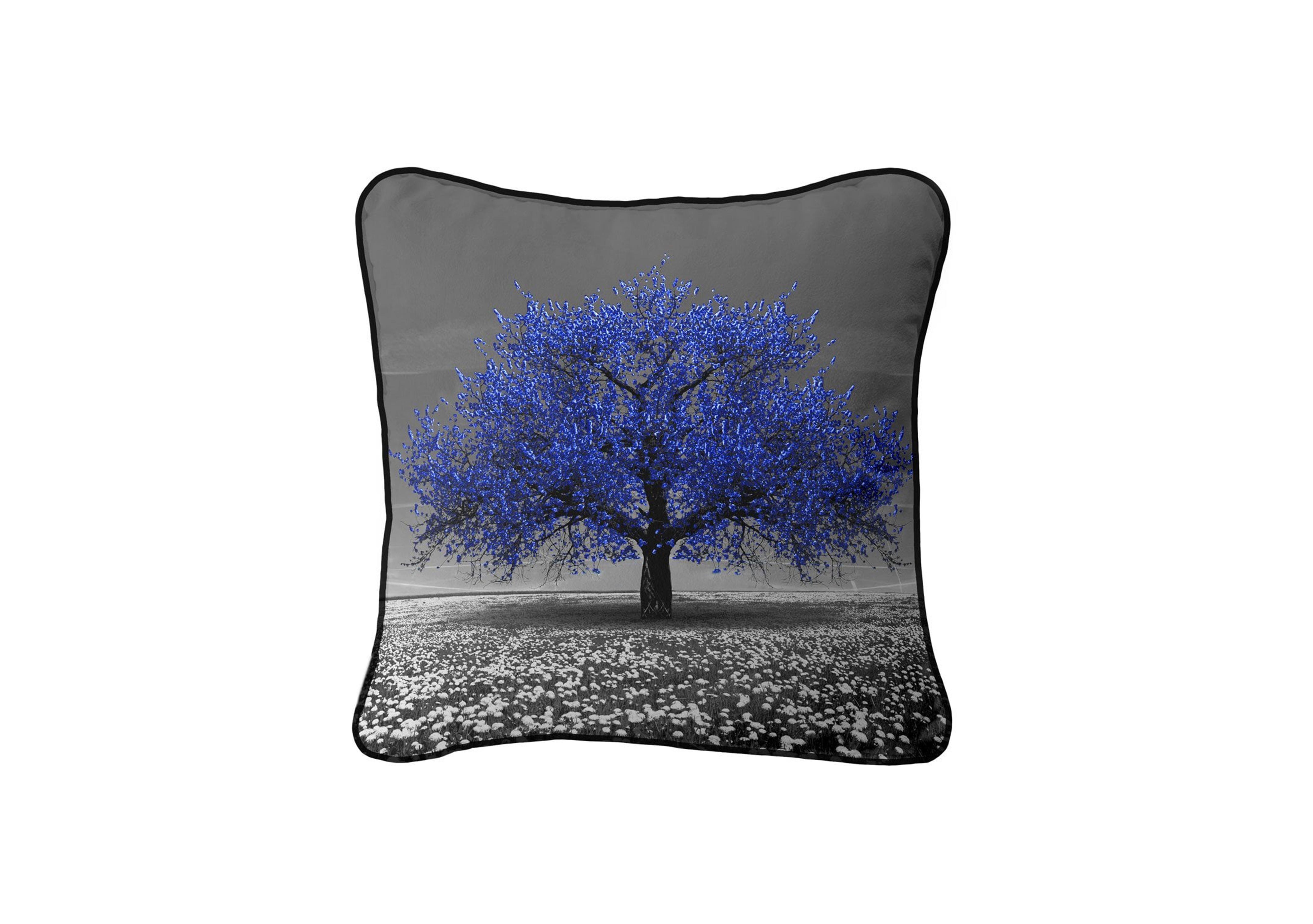 Cherry Tree Cushion in Navy on Furniture Village