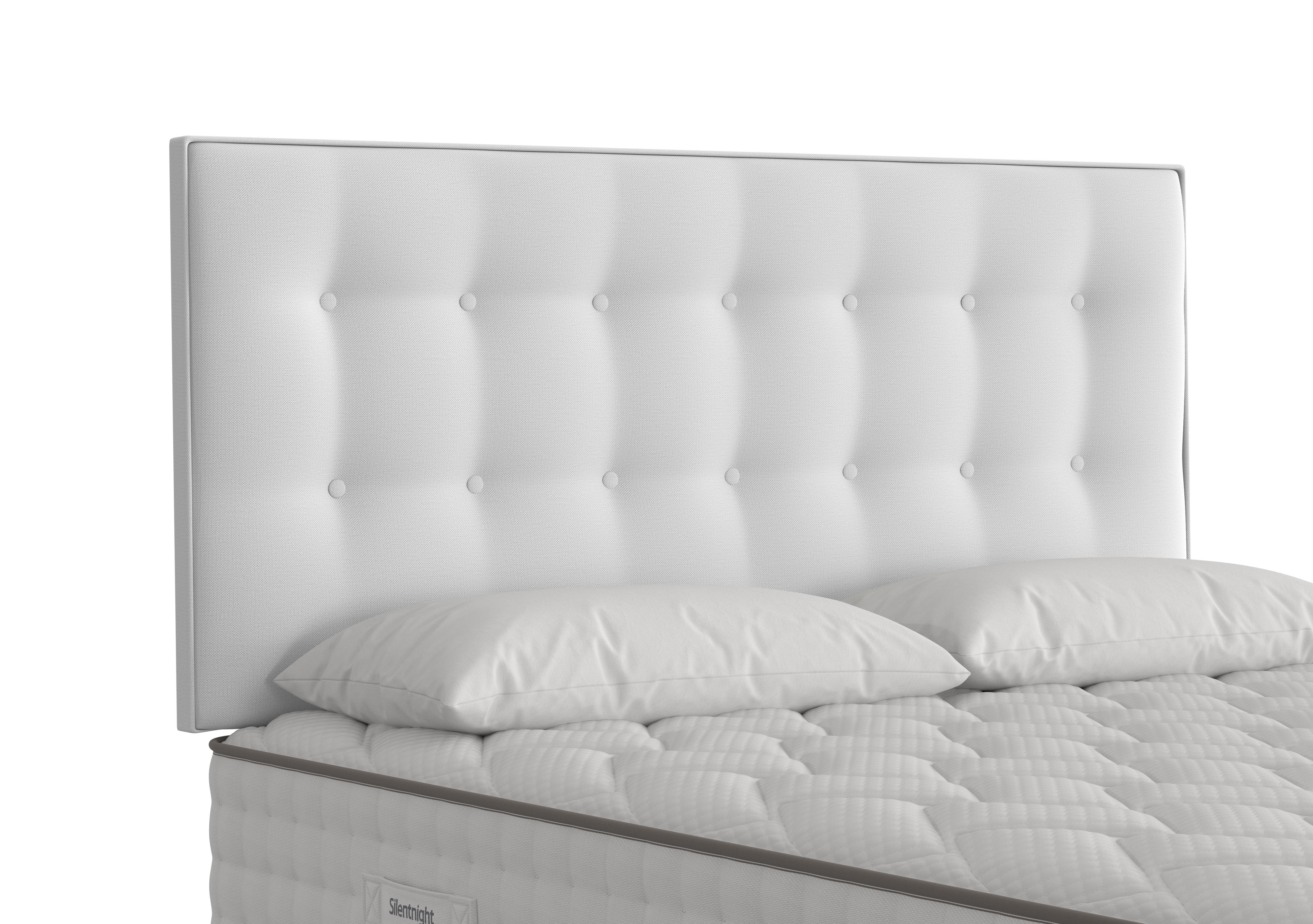 Coral Strutted Headboard in Luxury Dove on Furniture Village
