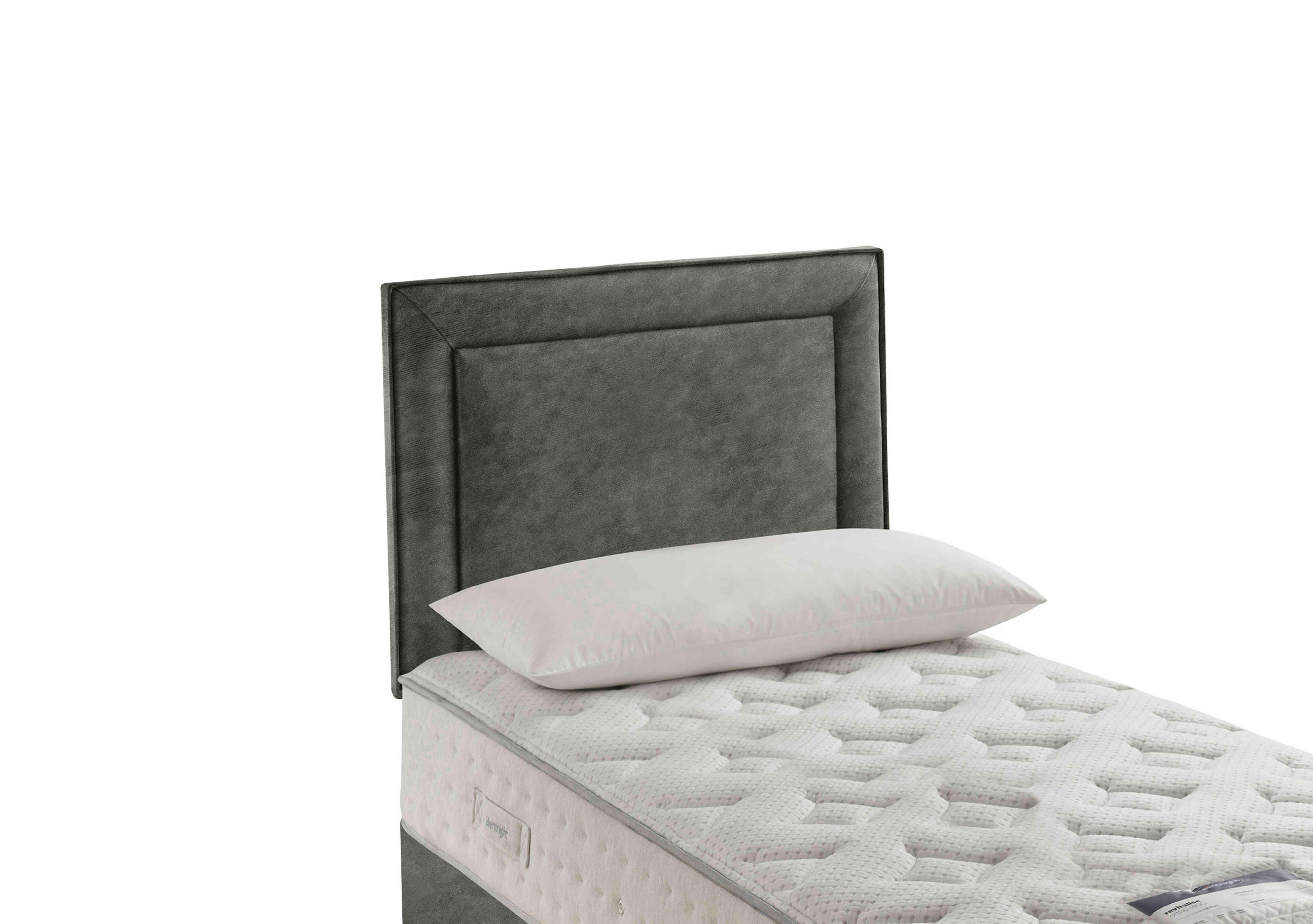 Fauna Strutted Headboard in Fine Cord Velvet Hunter on Furniture Village