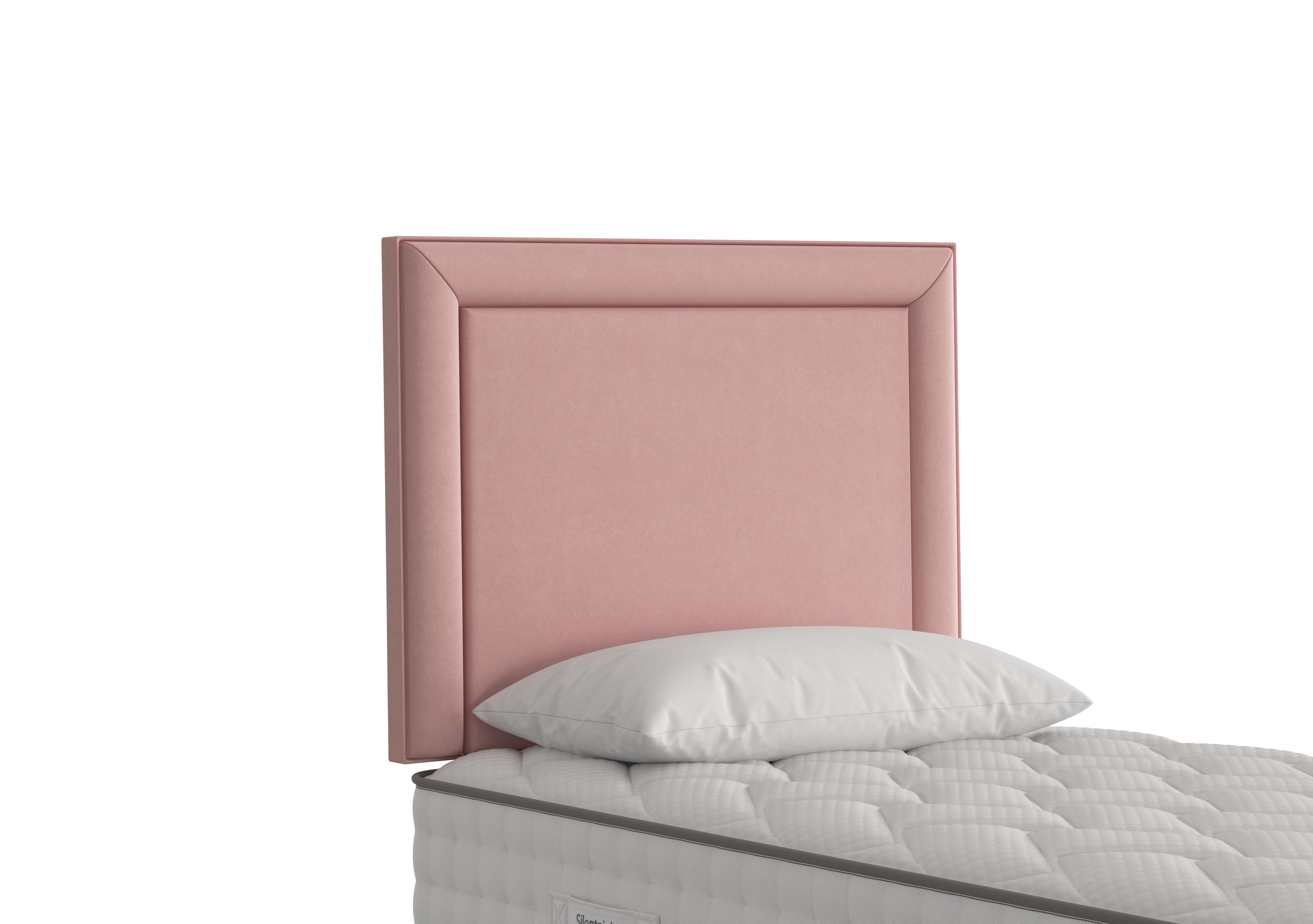 Fauna Strutted Headboard in Luxury Dusty Pink on Furniture Village