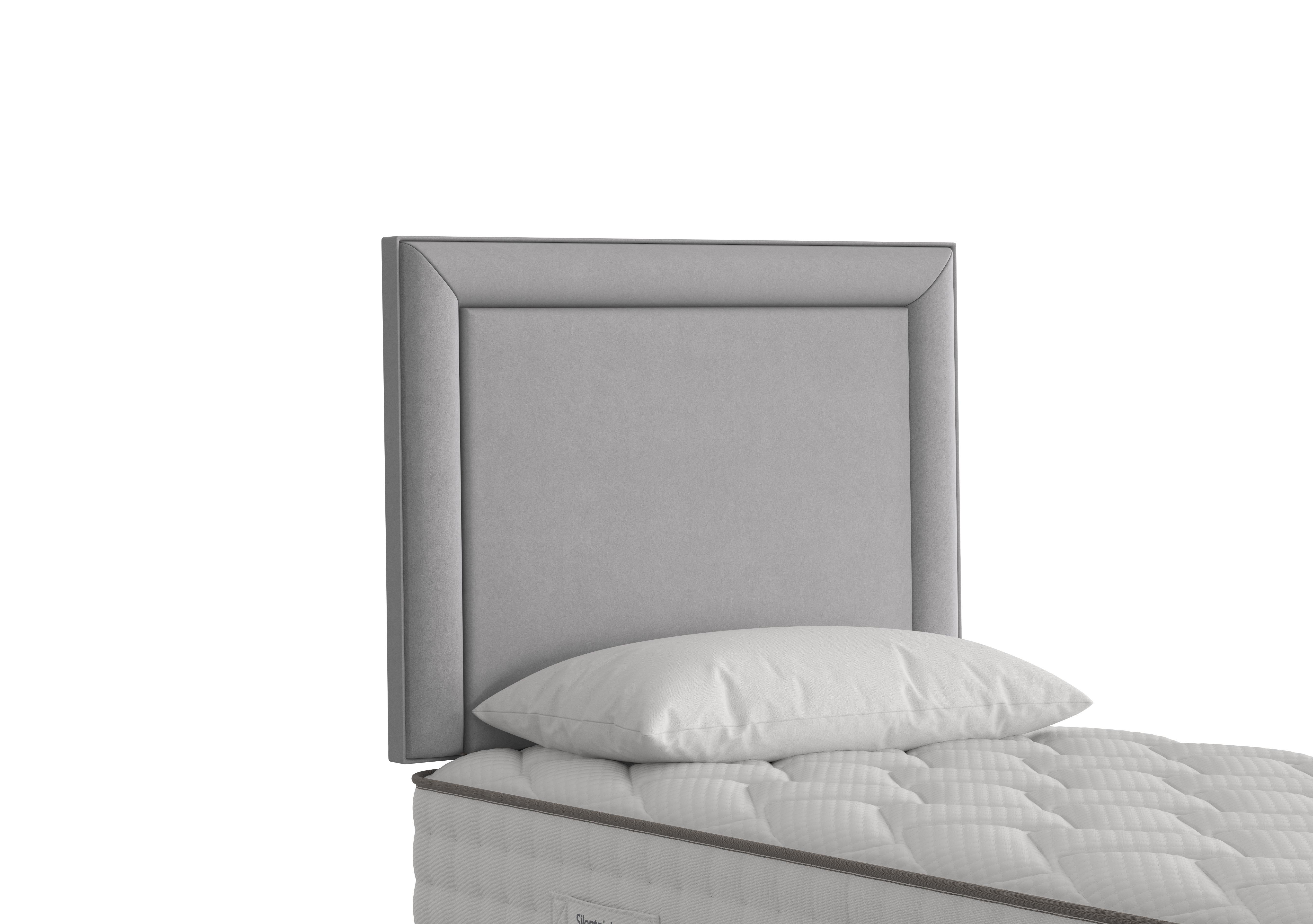 Fauna Strutted Headboard in Luxury Silver on Furniture Village