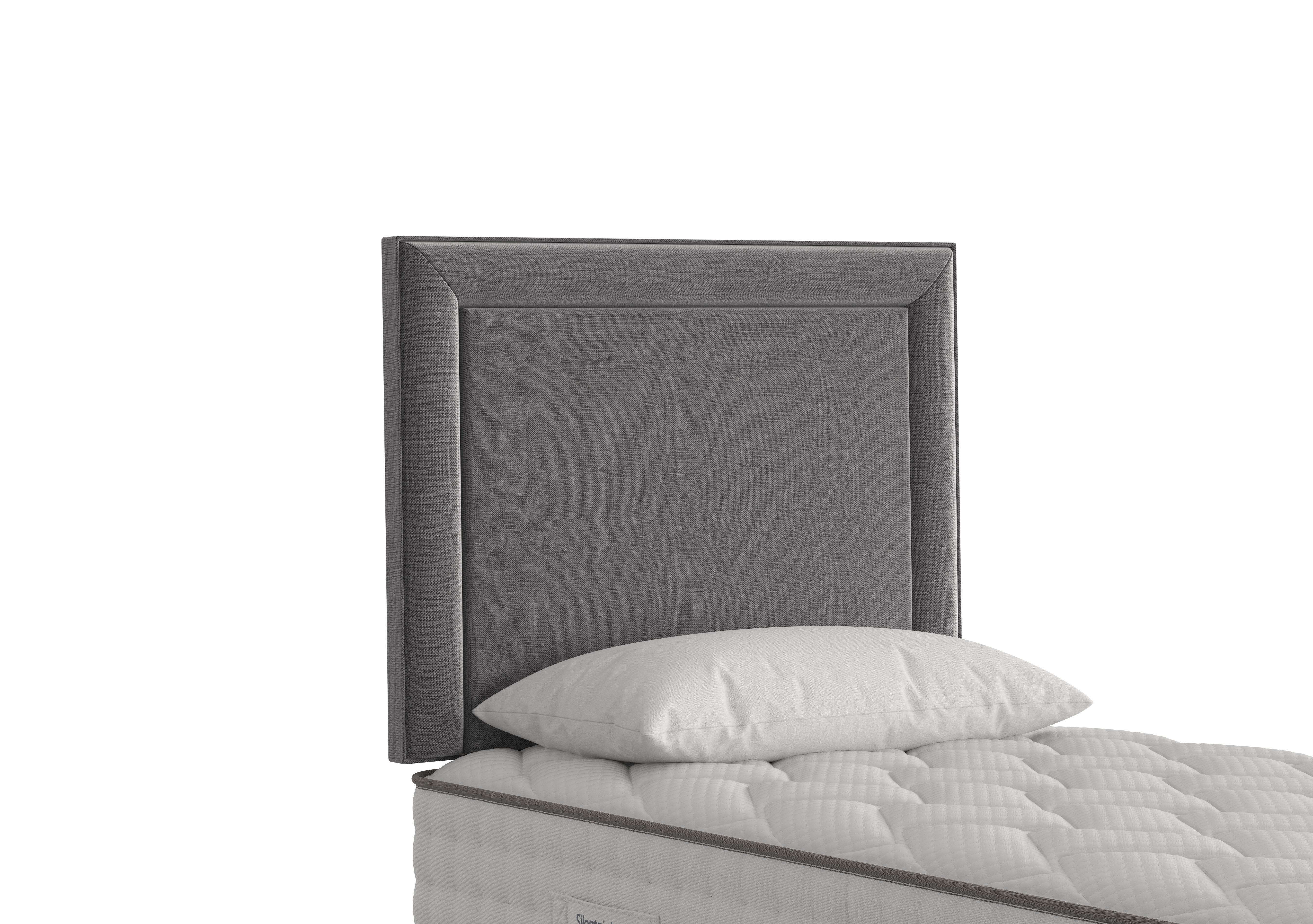 Fauna Strutted Headboard in Luxury Sterling Silver on Furniture Village