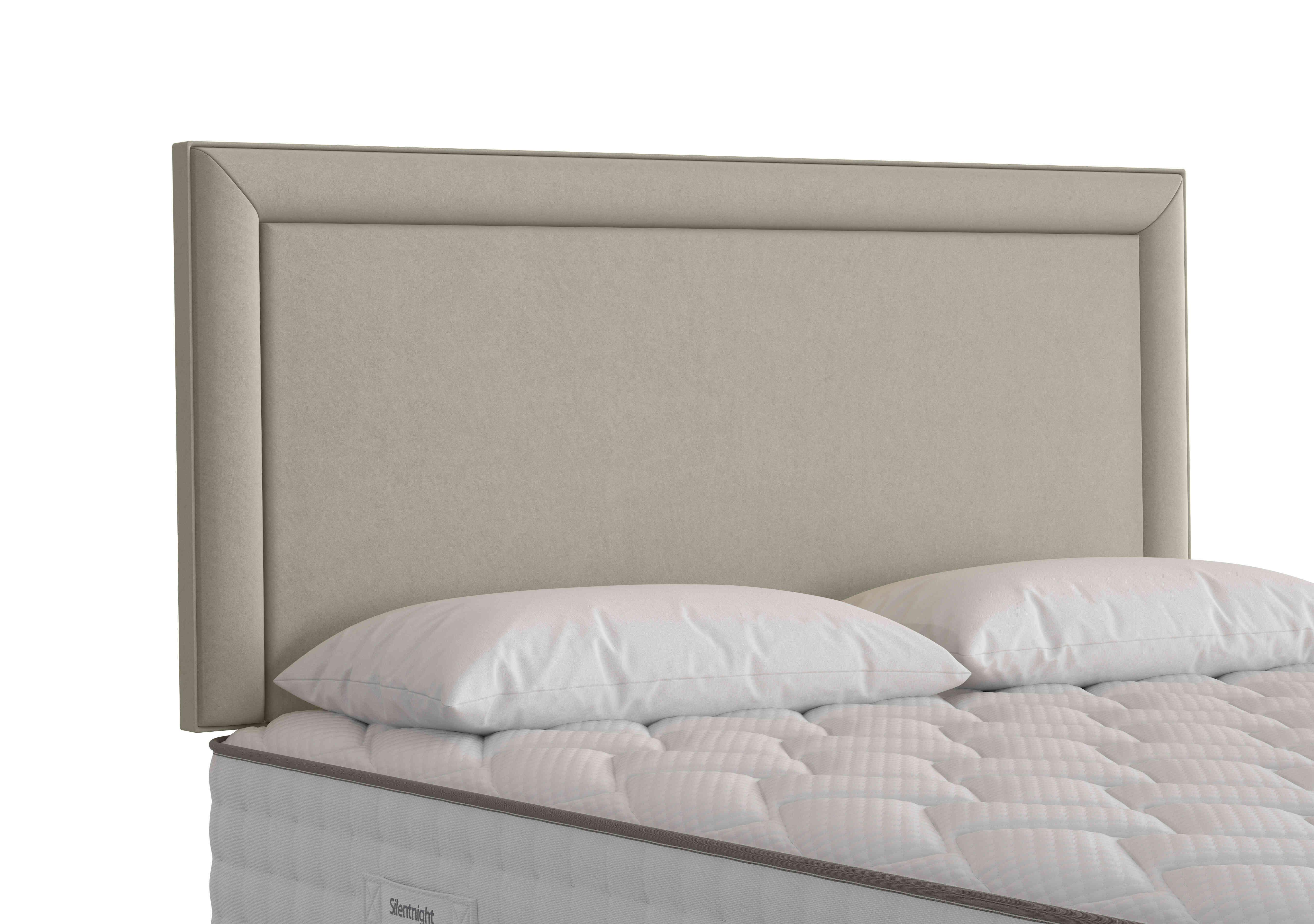 Fauna Strutted Headboard in Woven Sandstone on Furniture Village