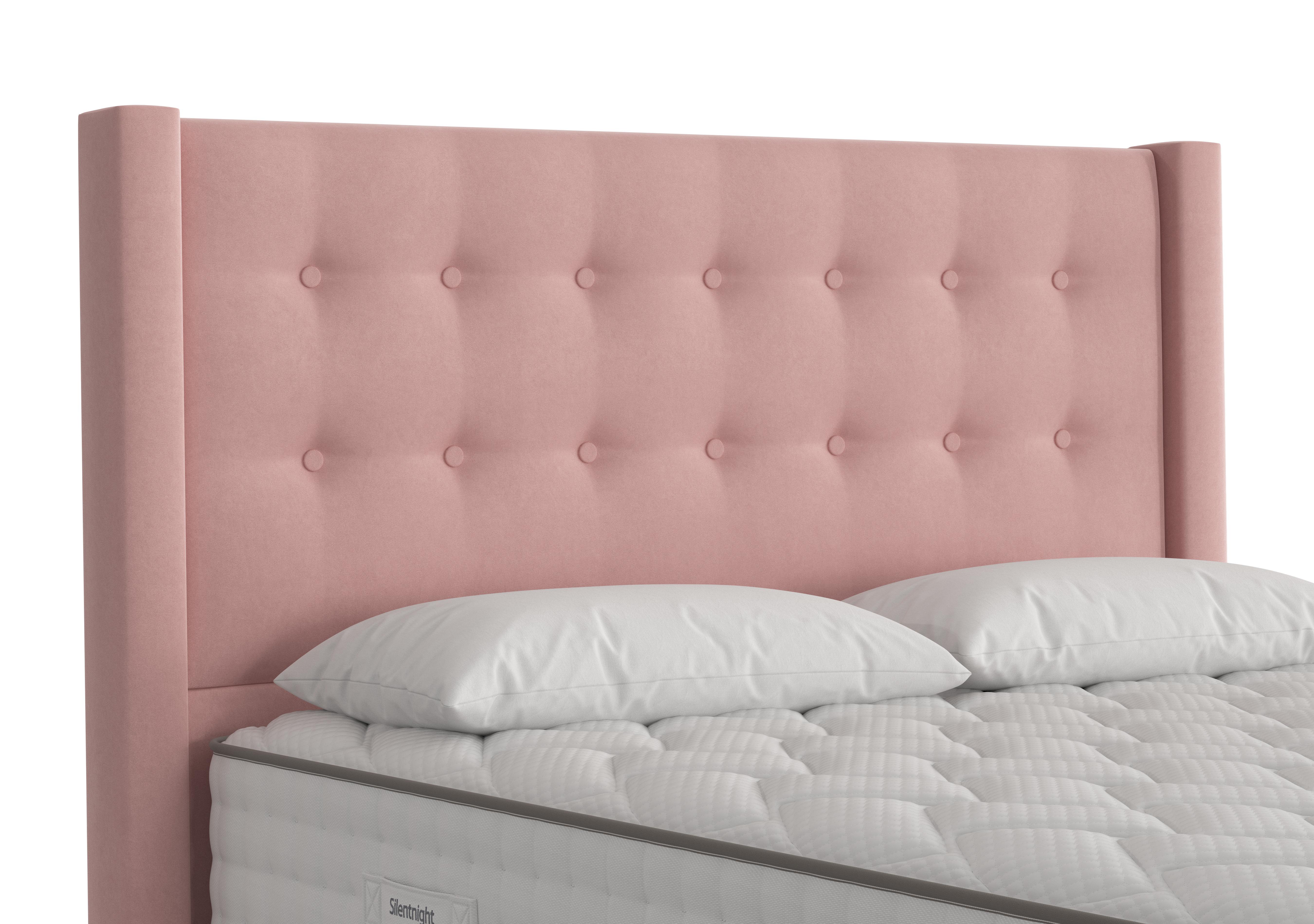 Meadow Floor Standing Headboard in Luxury Dusty Pink on Furniture Village