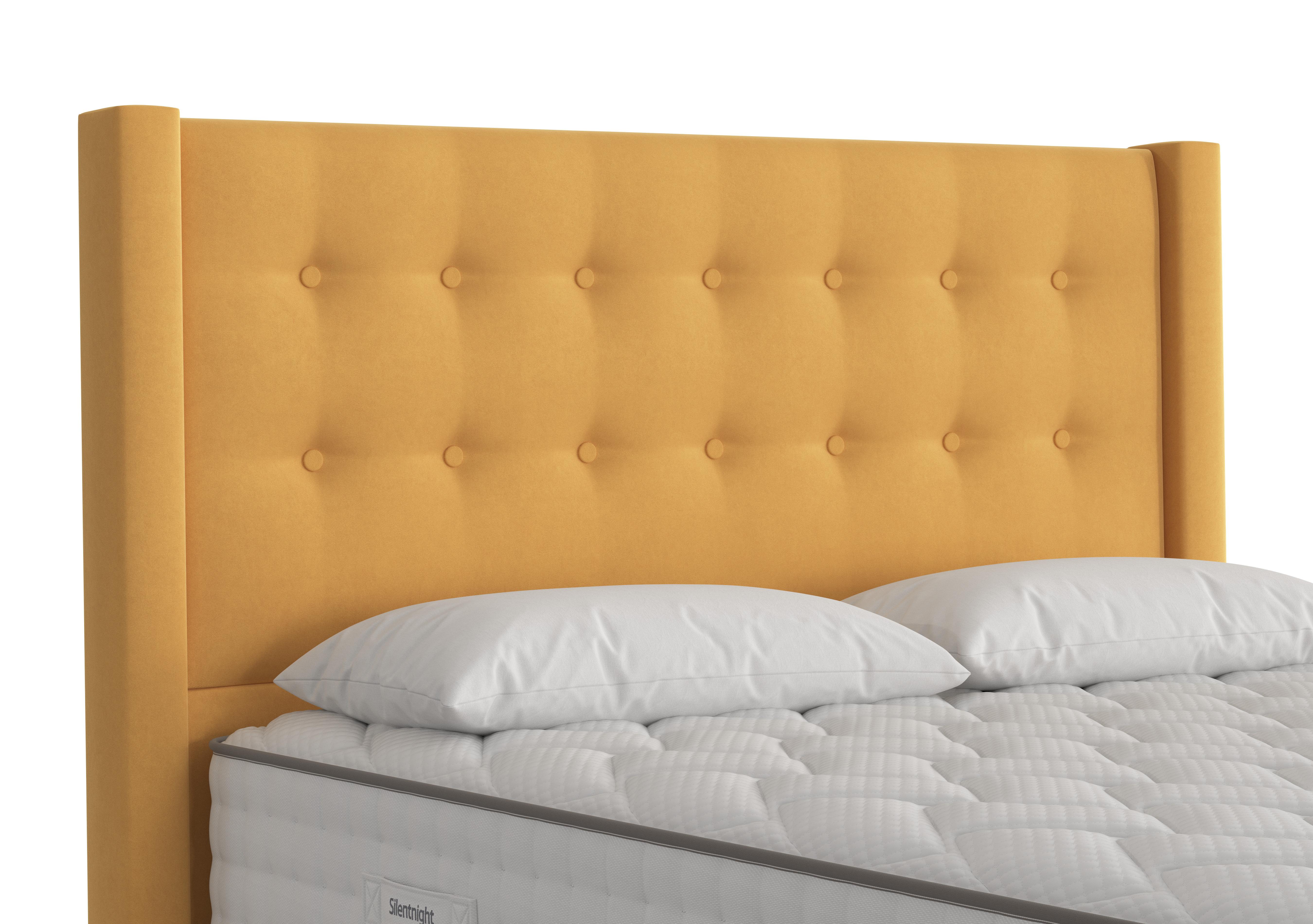 Meadow Floor Standing Headboard in Luxury Ochre on Furniture Village