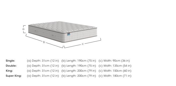 Geltex Luxe 2000 Mattress in  on Furniture Village