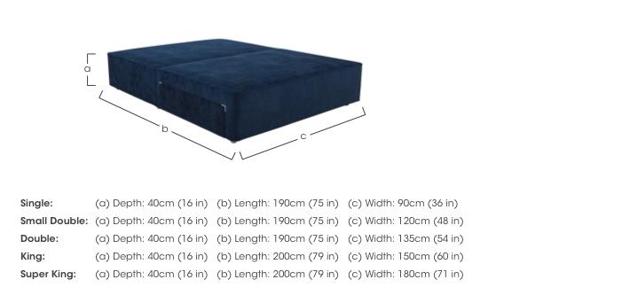 Bespoke Sprung Divan Base in  on Furniture Village