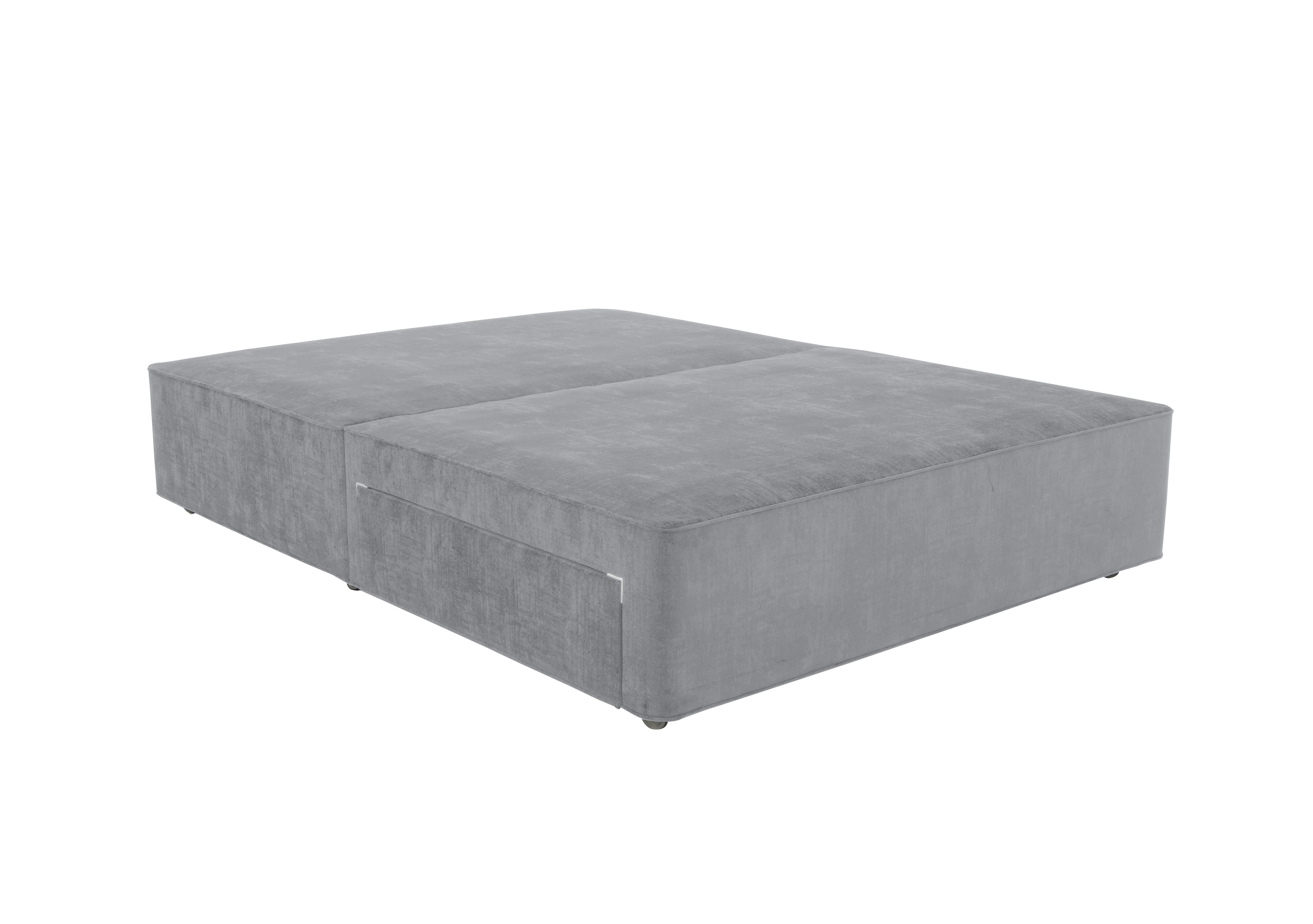 Bespoke Sprung Divan Base in Premium 806 Simply Zinc on Furniture Village