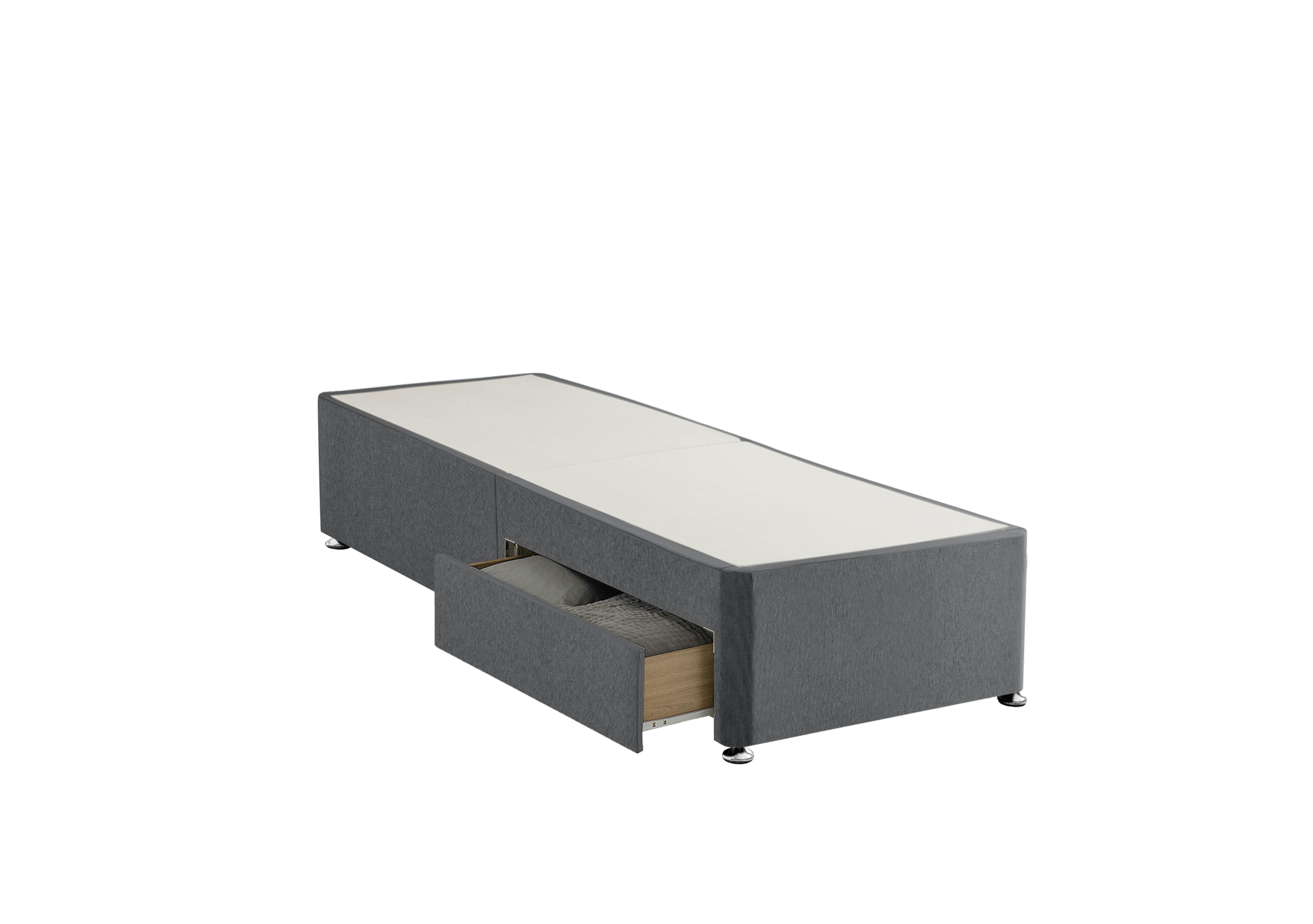 Divan Base in Luxury Sterling Silver on Furniture Village