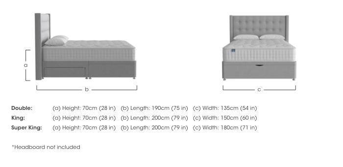 Eco Gel Half Ottoman Divan Set in  on Furniture Village