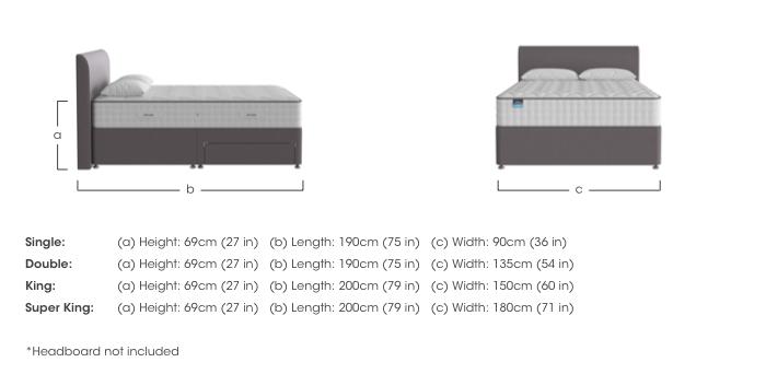 Geltex Luxe 2000 Divan Set in  on Furniture Village