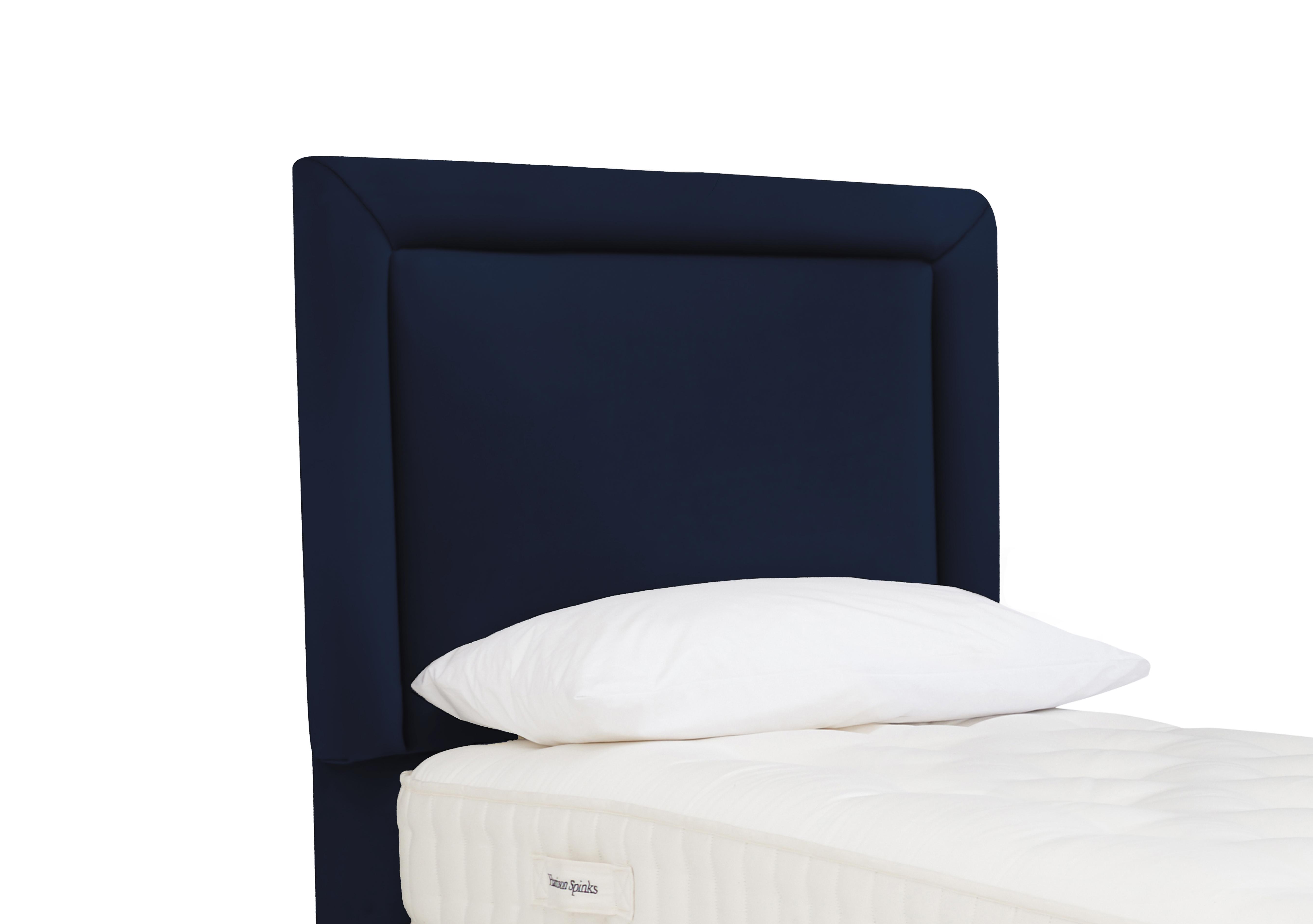 Pure Comfort Oak Floor Standing Headboard in Seven Navy on Furniture Village