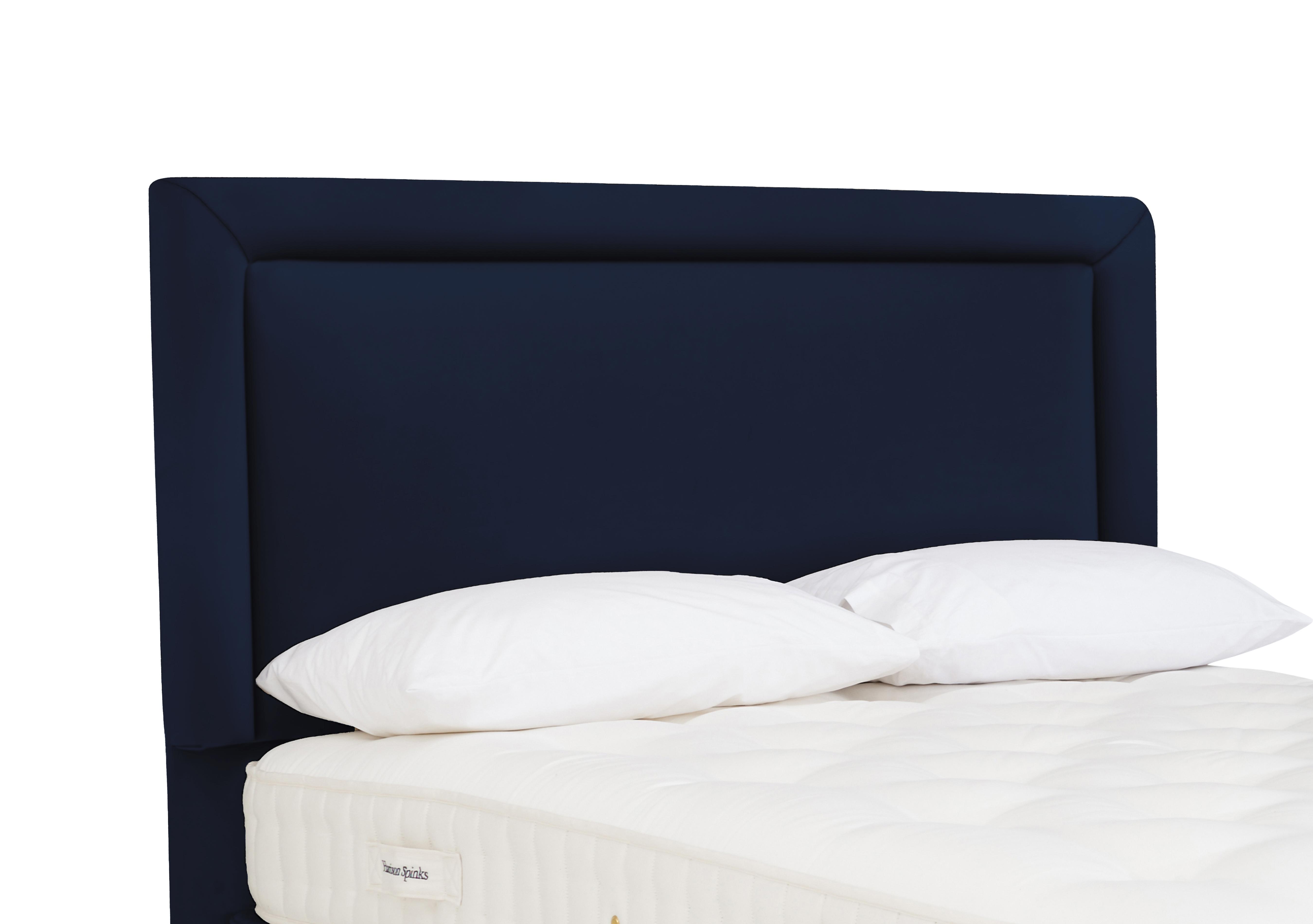 Pure Comfort Oak Floor Standing Headboard in Seven Navy on Furniture Village