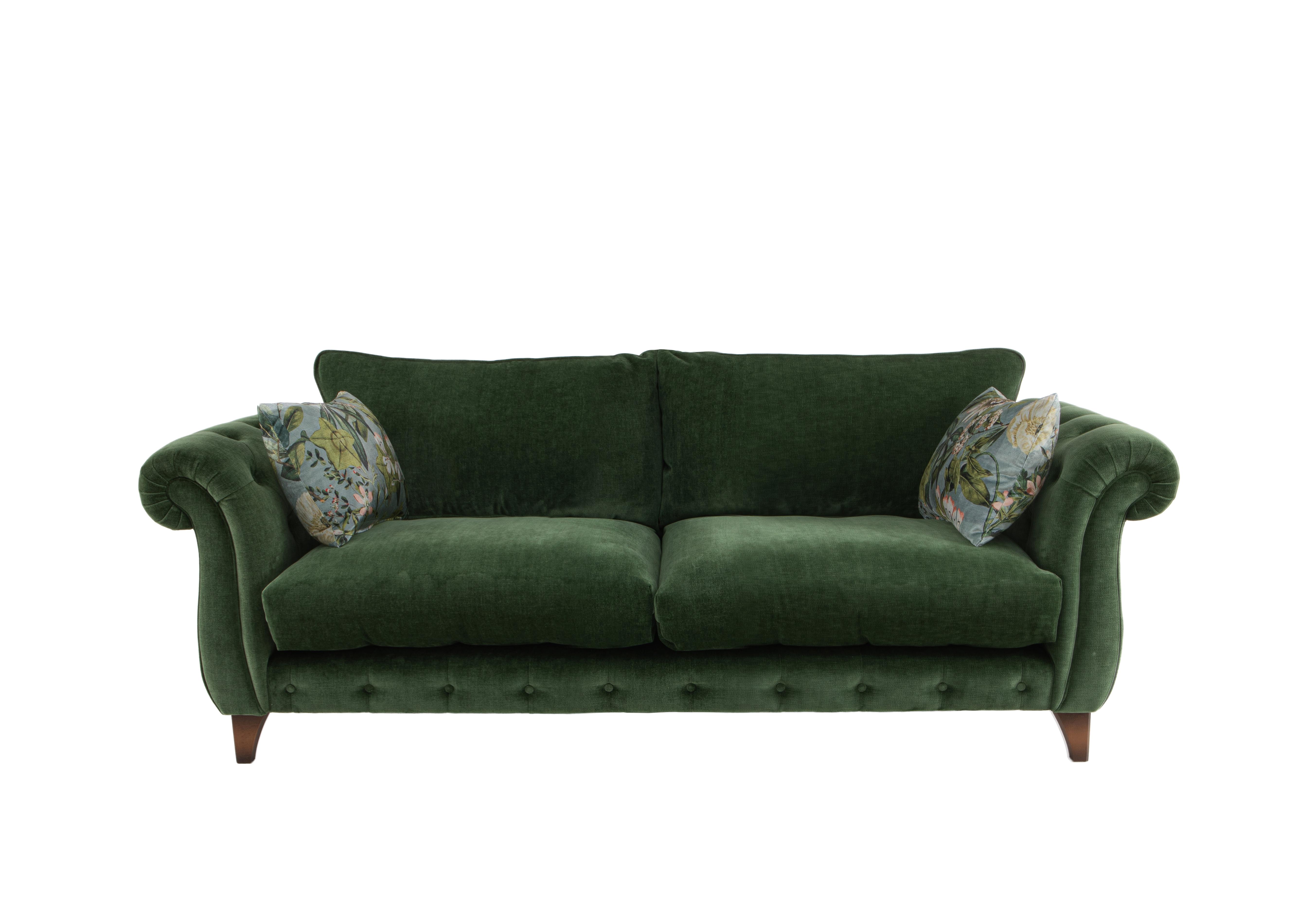 Boutique Palace Fabric 2 Seater Classic Back Sofa in Oasis Parrot on Furniture Village