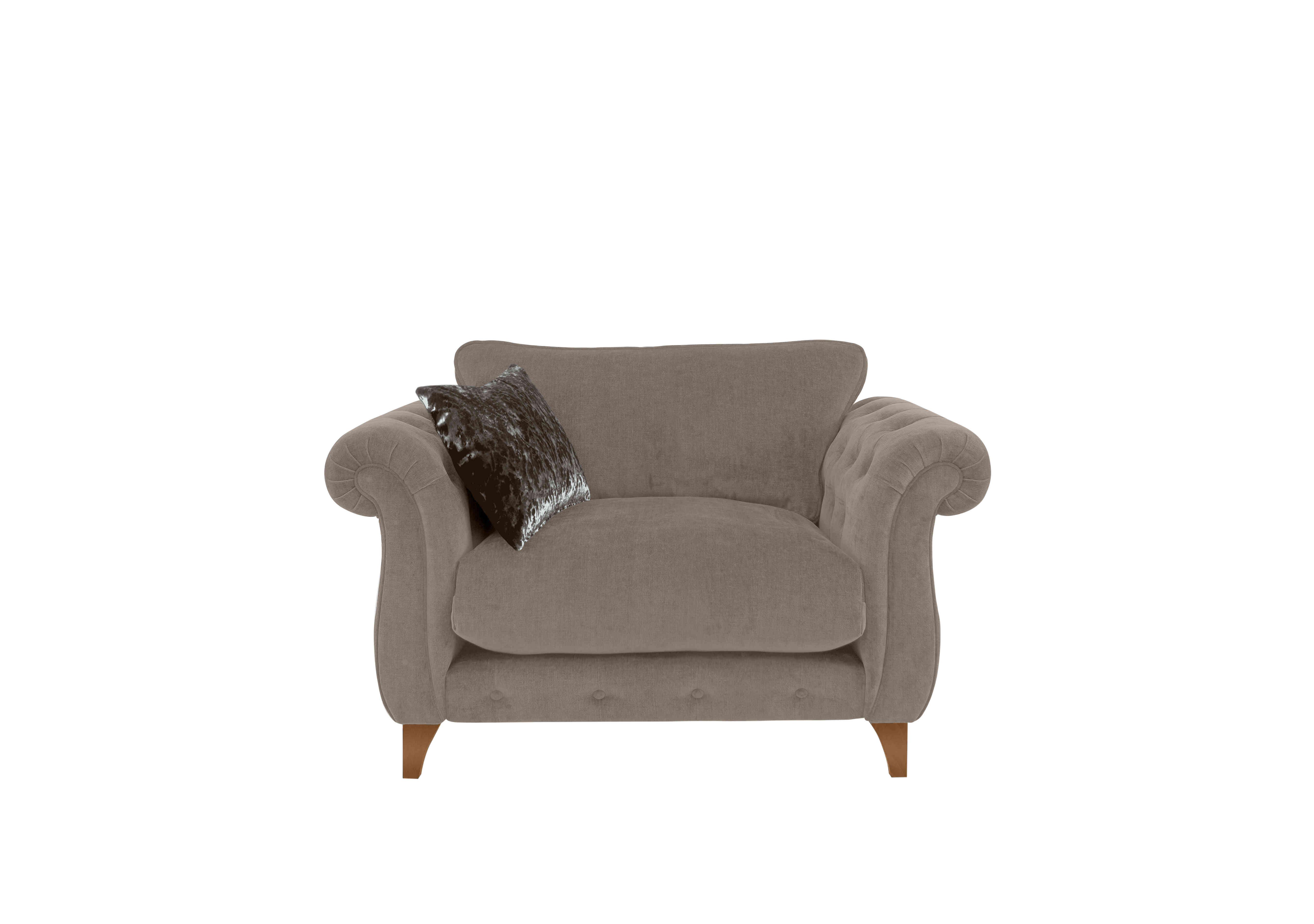 Boutique Palace Fabric Armchair in Derwent Grey - Anchor Grey on Furniture Village
