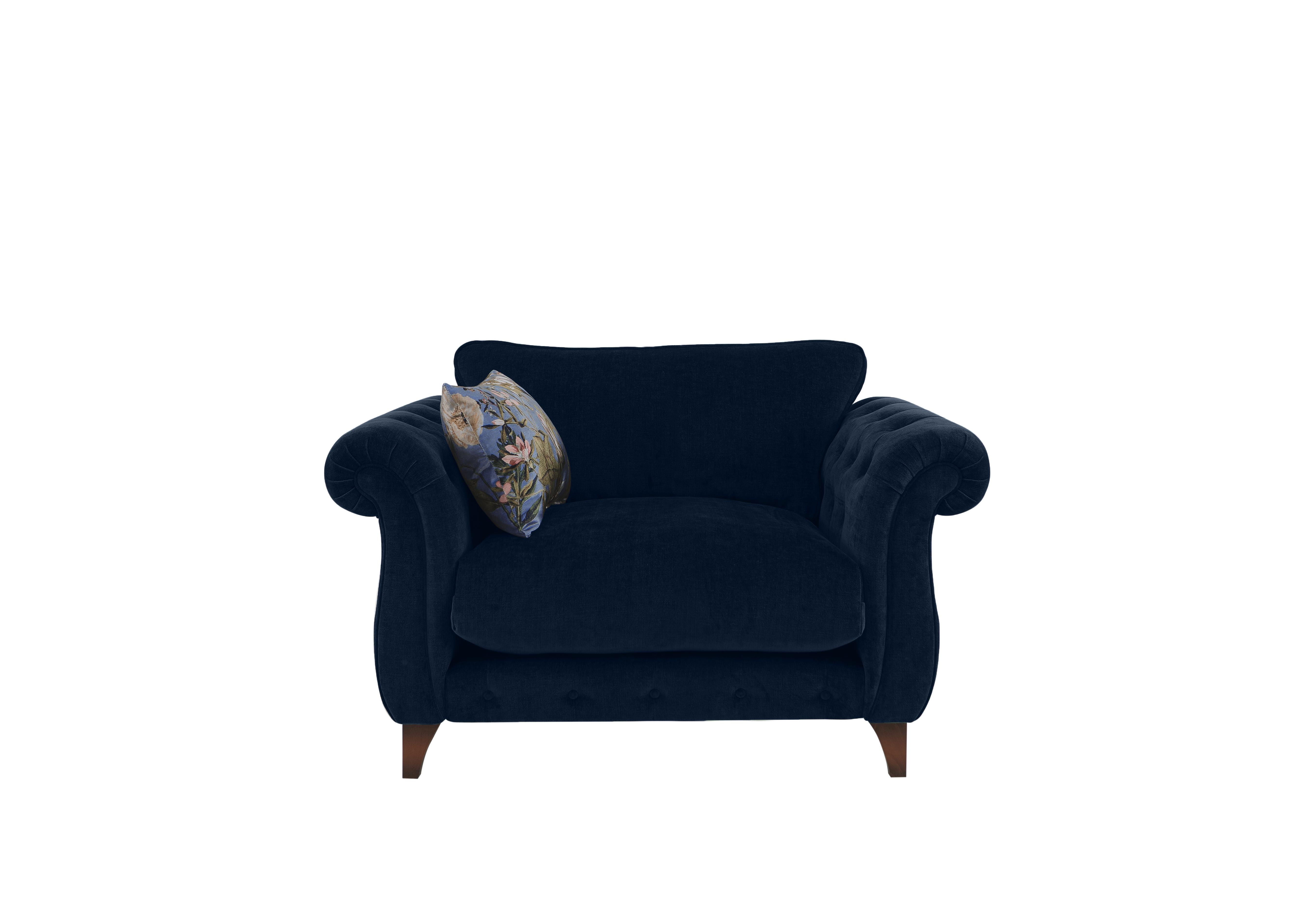 Boutique Palace Fabric Armchair in Oasis Navy on Furniture Village