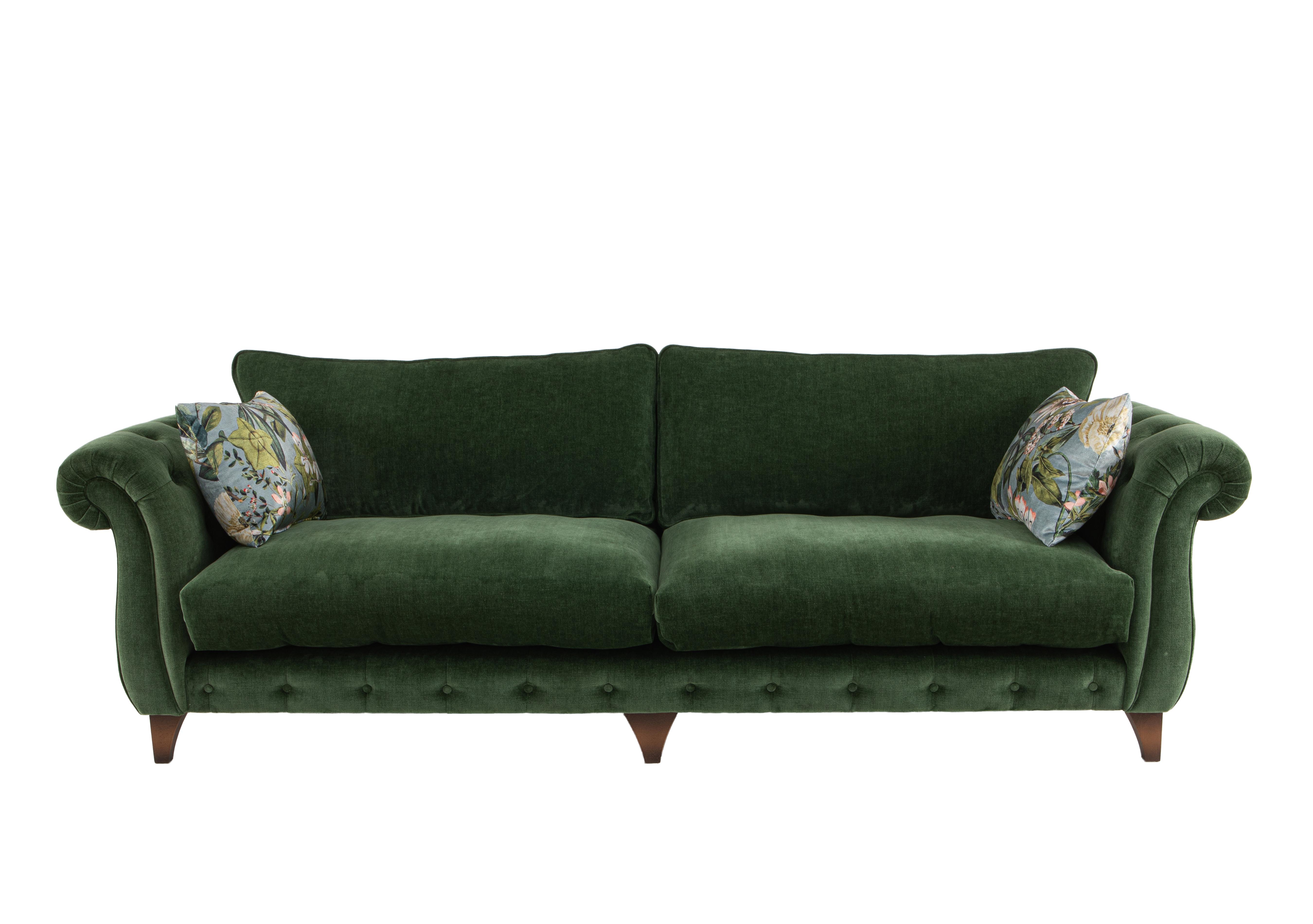 Boutique Palace Fabric Grande Classic Back Sofa in Oasis Parrot on Furniture Village