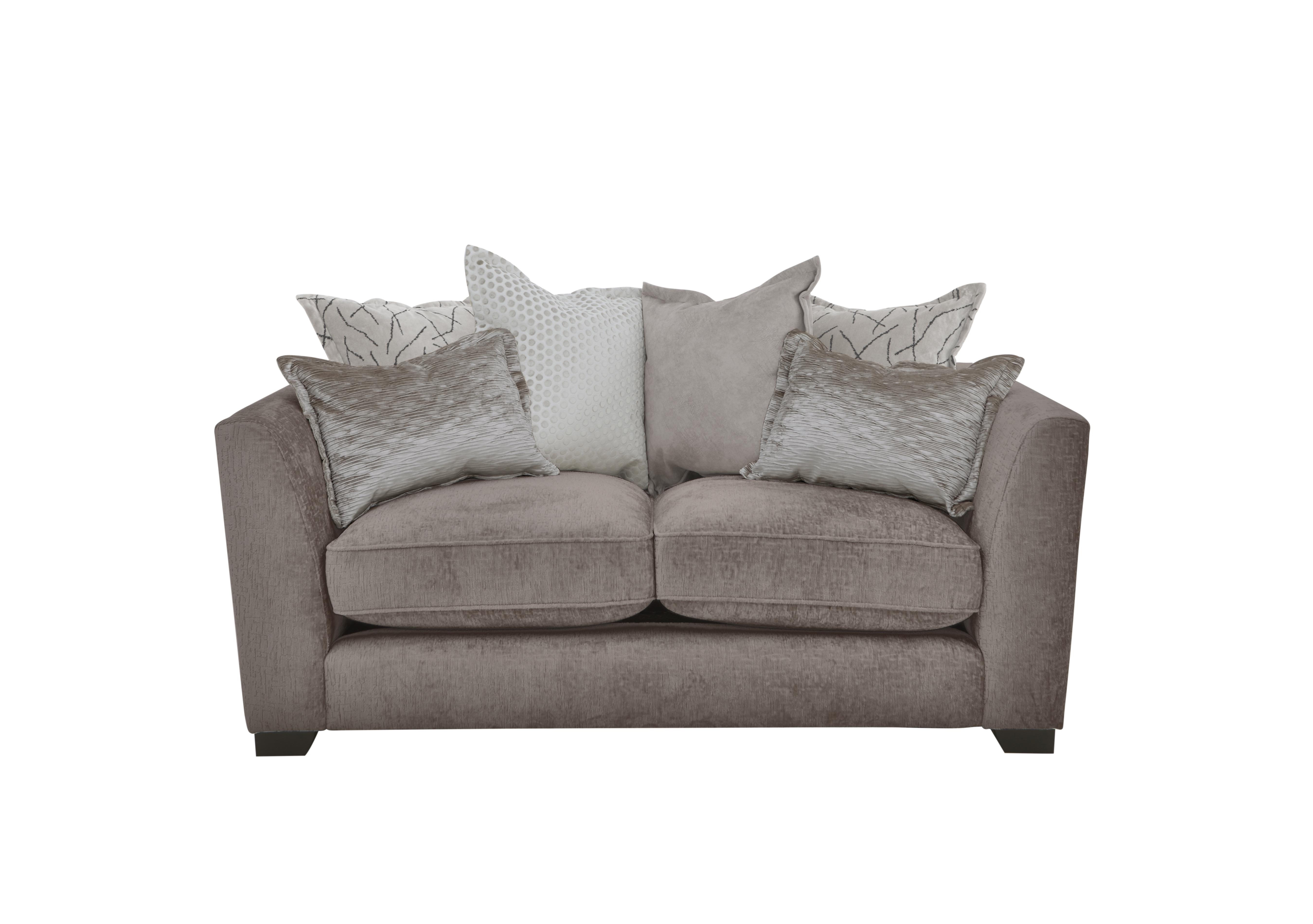 Boutique Lavish Fabric 2 Seater Scatter Back Sofa in Alexandra Grey on Furniture Village
