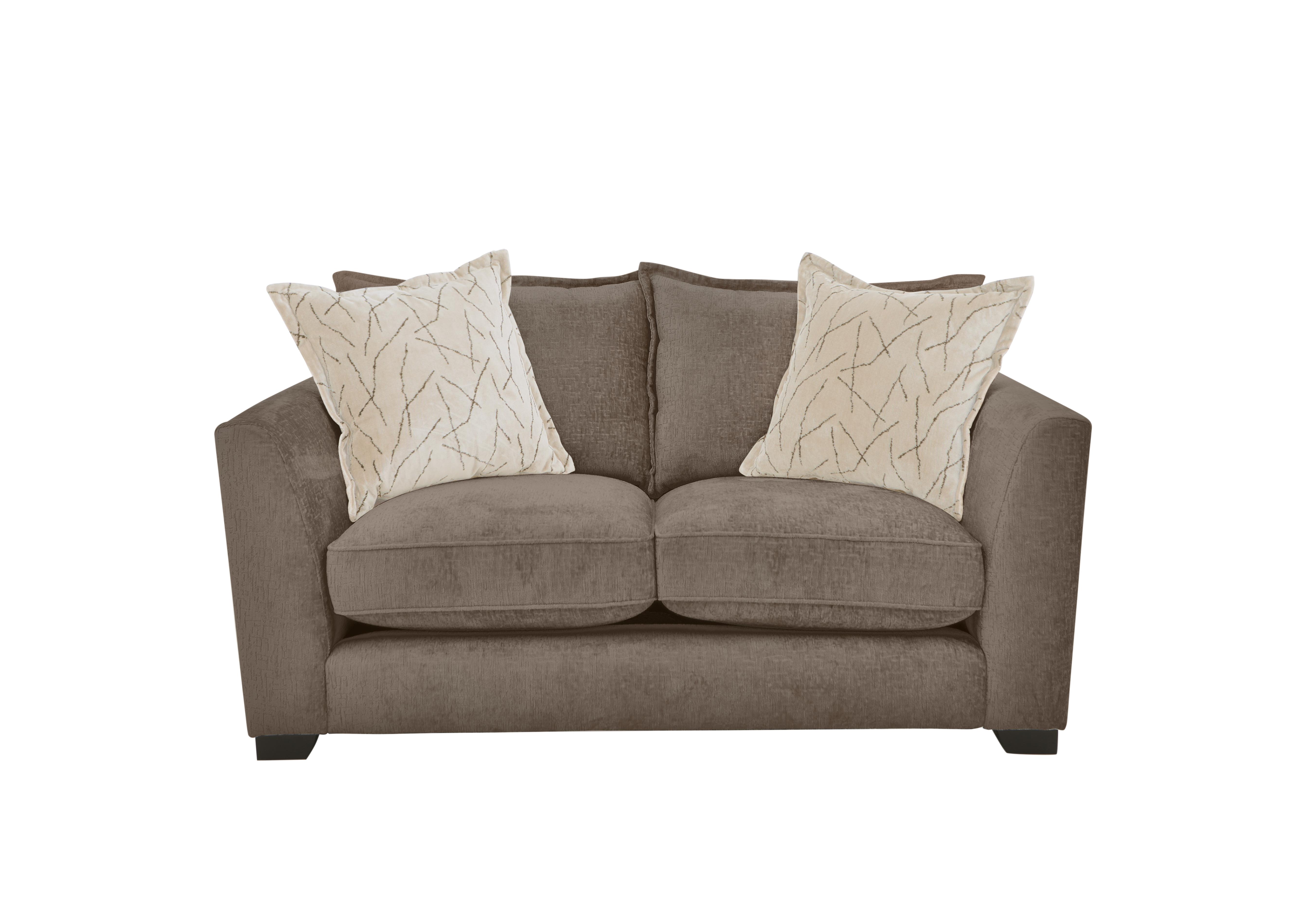 Boutique Lavish Fabric 2 Seater Classic Back Sofa in Alexandra Coco on Furniture Village