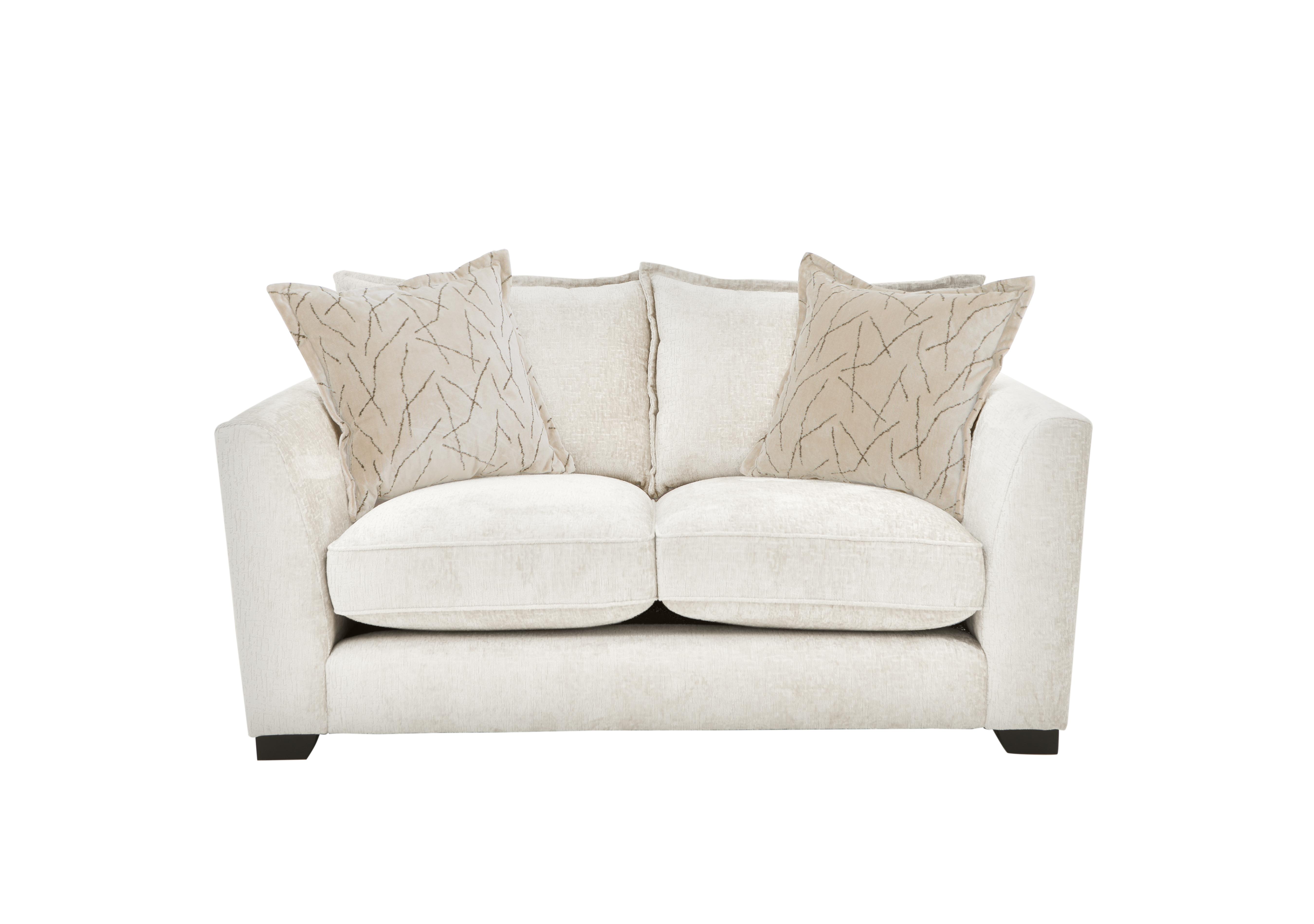 Boutique Lavish Fabric 2 Seater Classic Back Sofa in Alexandra Ecru on Furniture Village