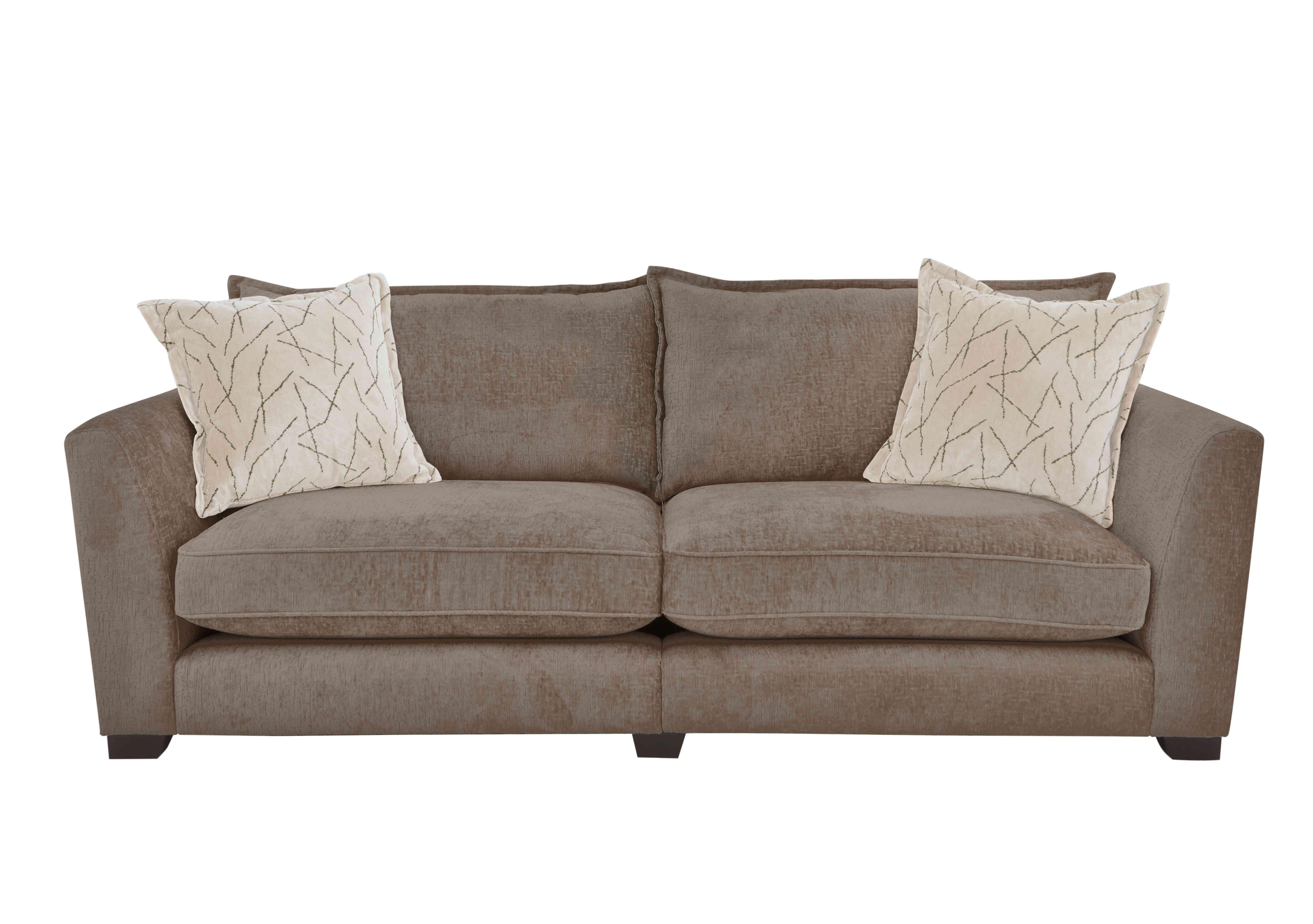 Boutique Lavish Fabric 4 Seater Split Classic Back Sofa in Alexandra Coco on Furniture Village