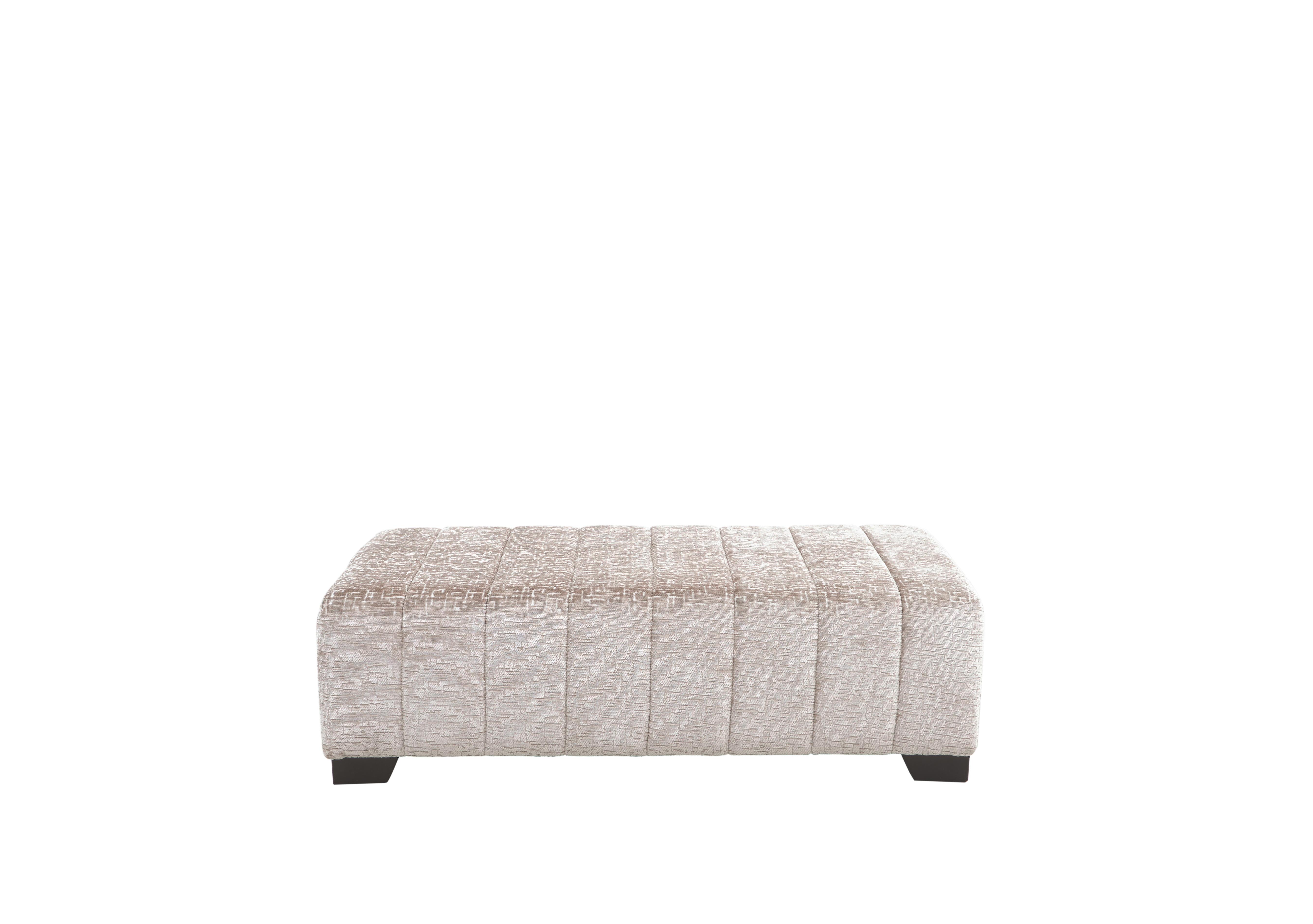 Boutique Lavish Fabric Bench Stool in Alexandra Natural on Furniture Village