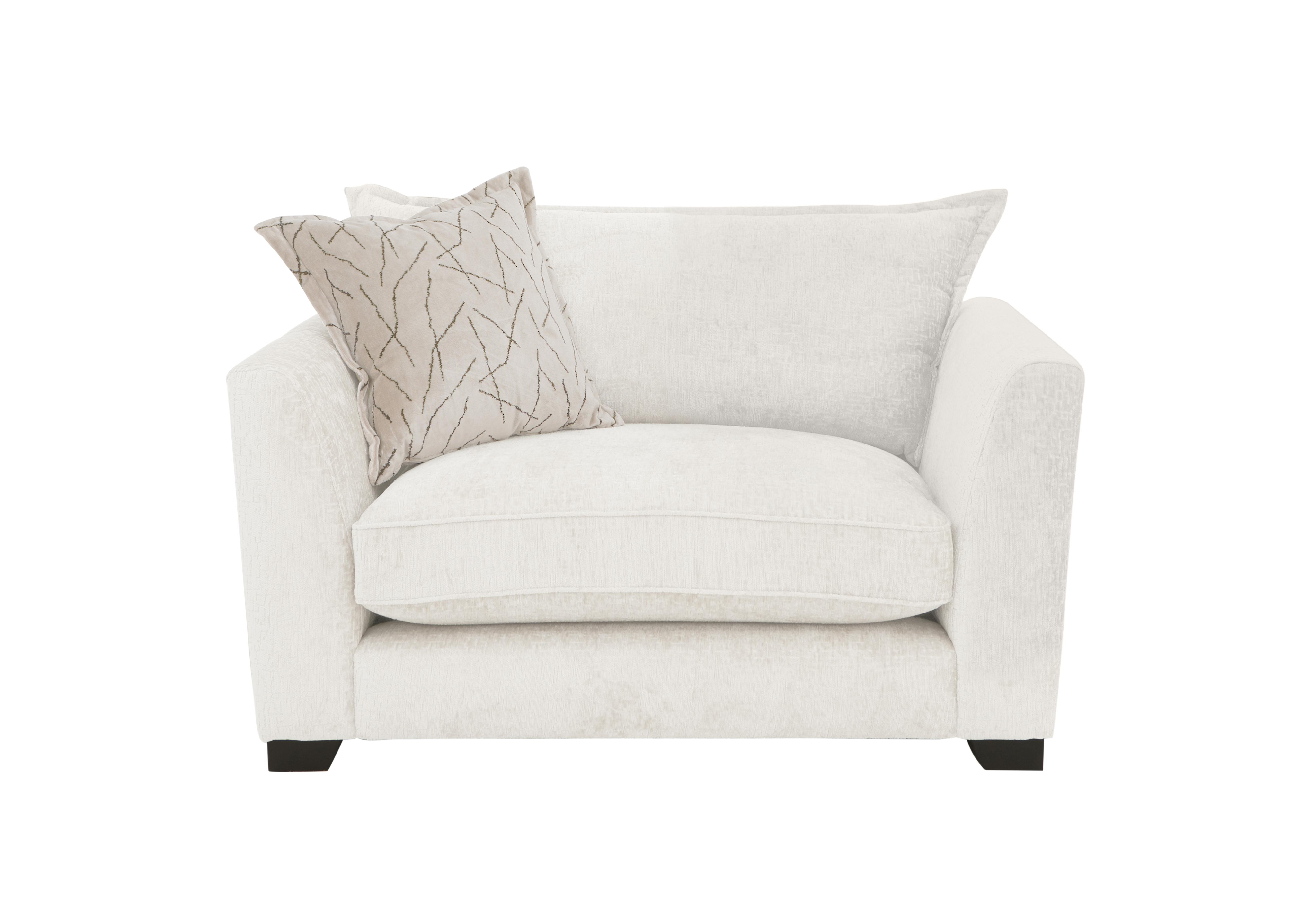 Boutique Lavish Fabric Classic Back Snuggler in Alexandra Ecru on Furniture Village