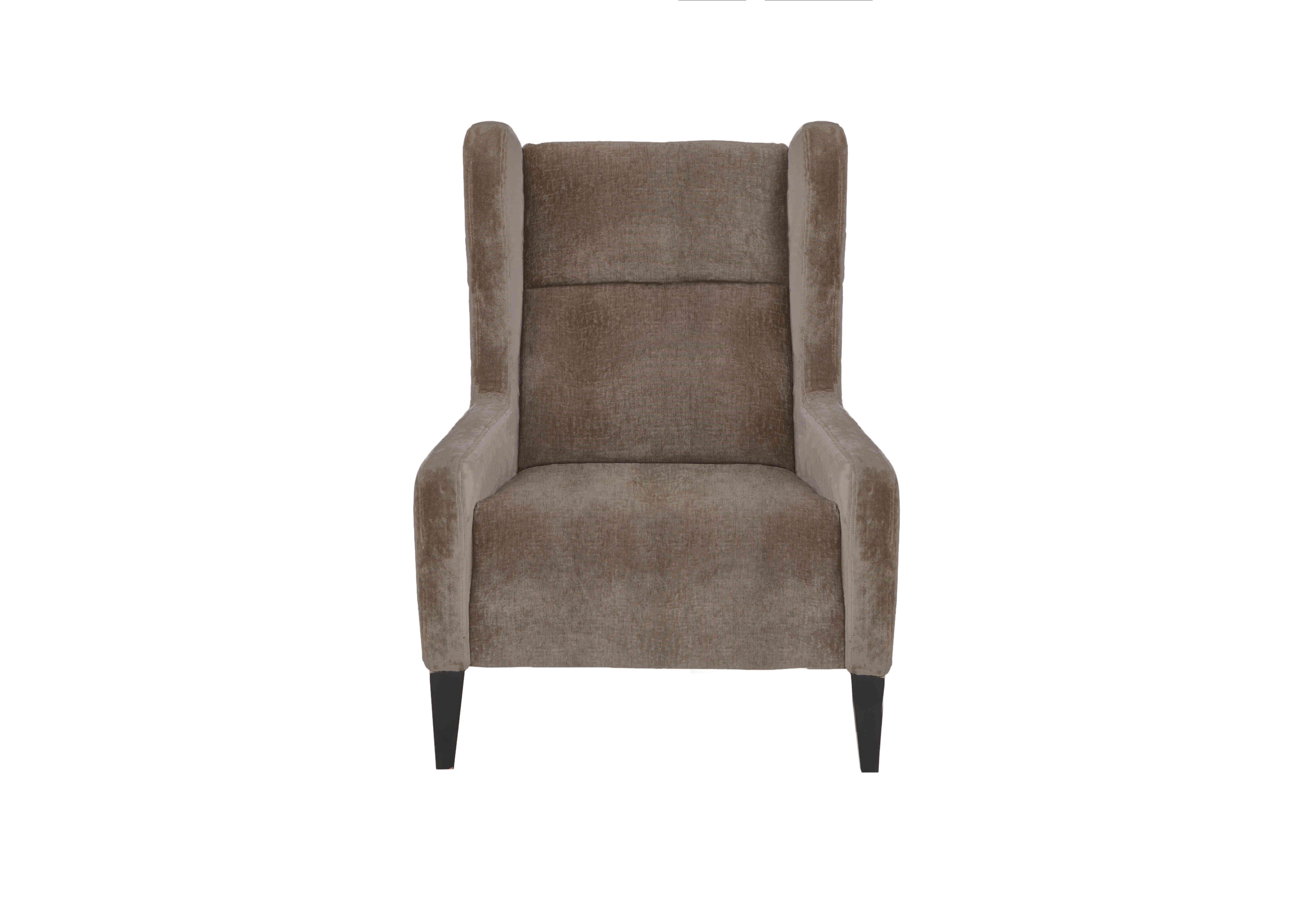 Boutique Lavish Fabric Wing Chair in Alexandra Coco on Furniture Village