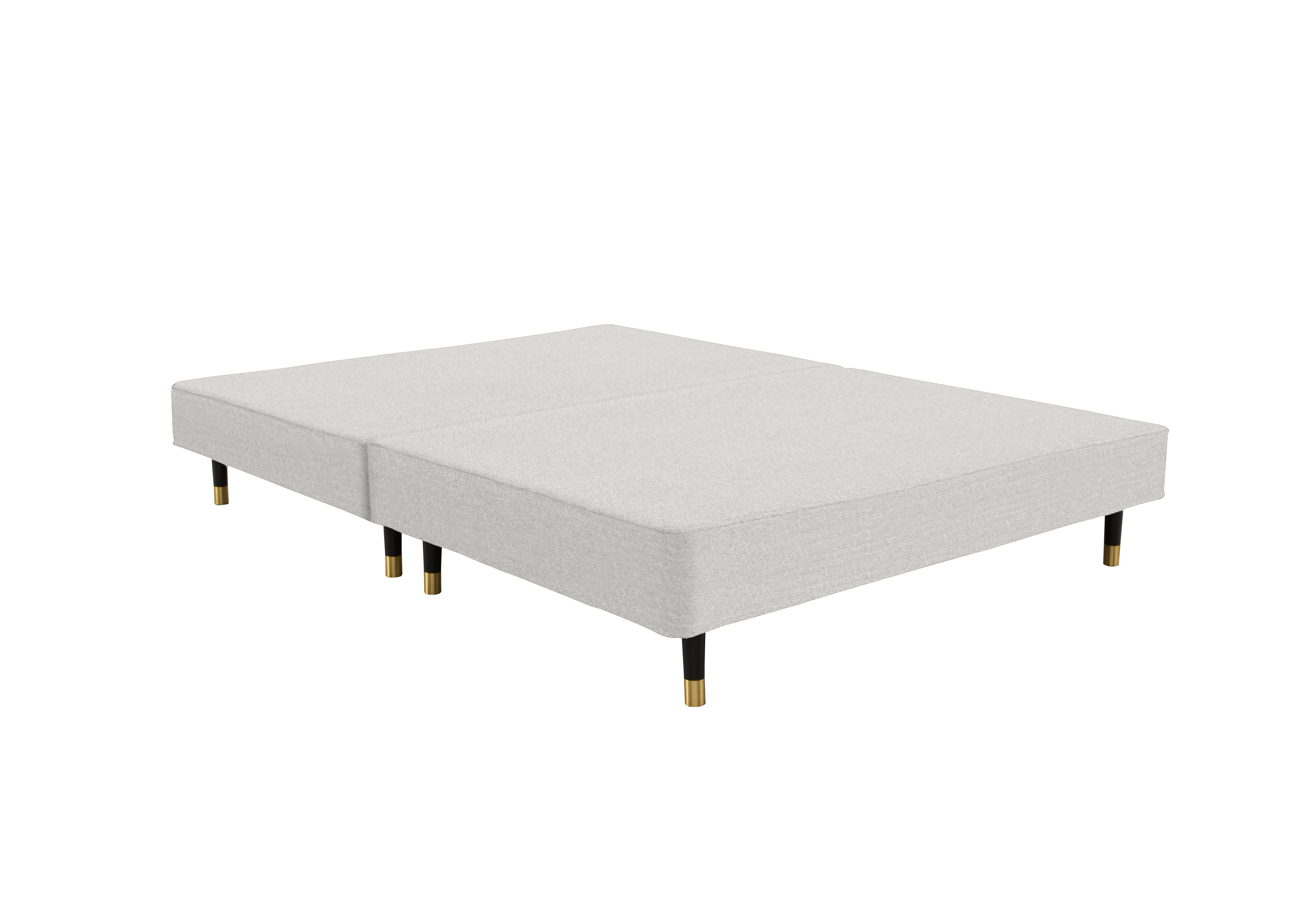 Bespoke Sprung Shallow Divan Base in Imperio 901 Cream on Furniture Village