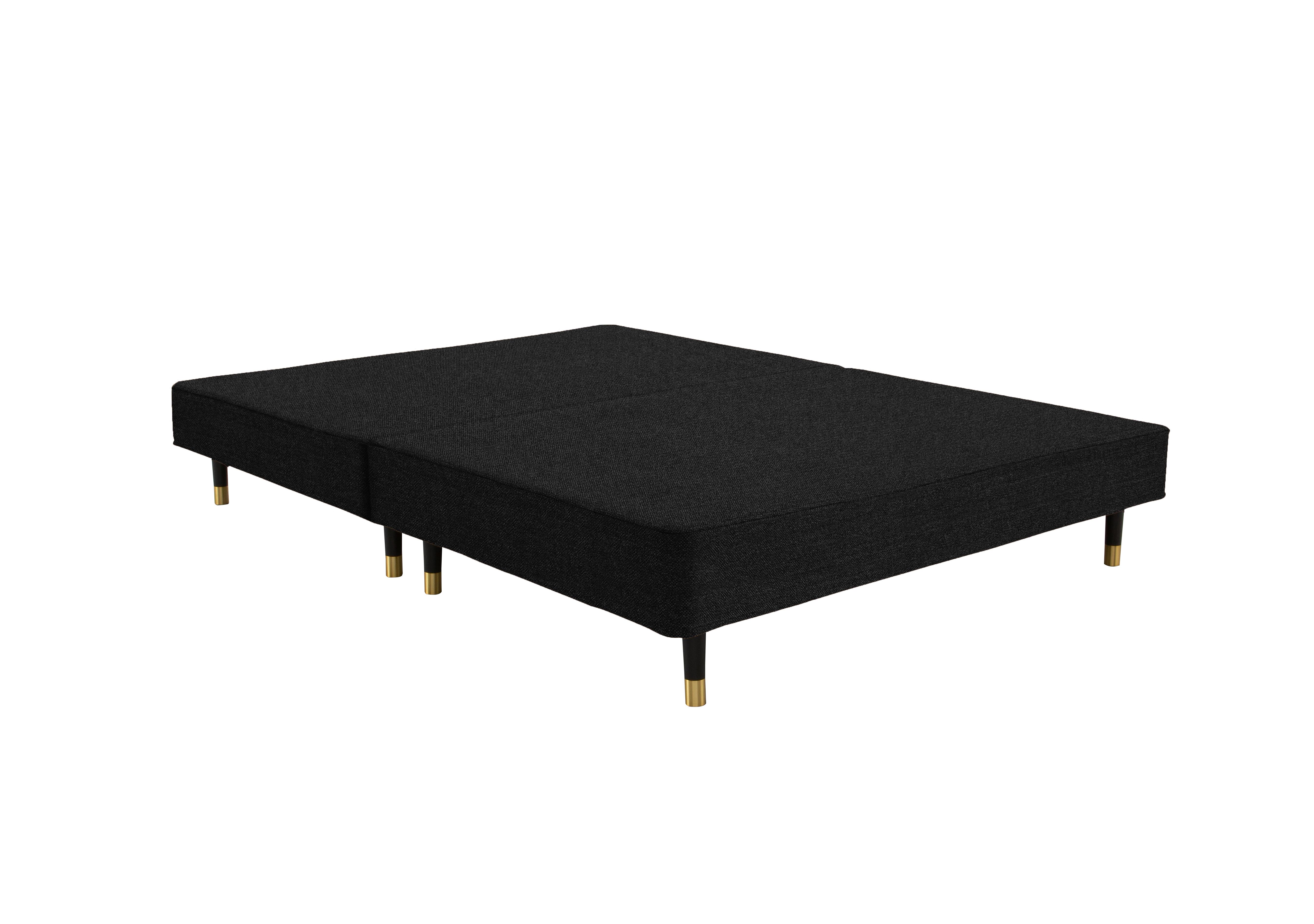 Bespoke Sprung Shallow Divan Base in Linoso 801 Slate on Furniture Village