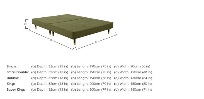 Bespoke Platform Shallow Divan Base in  on Furniture Village