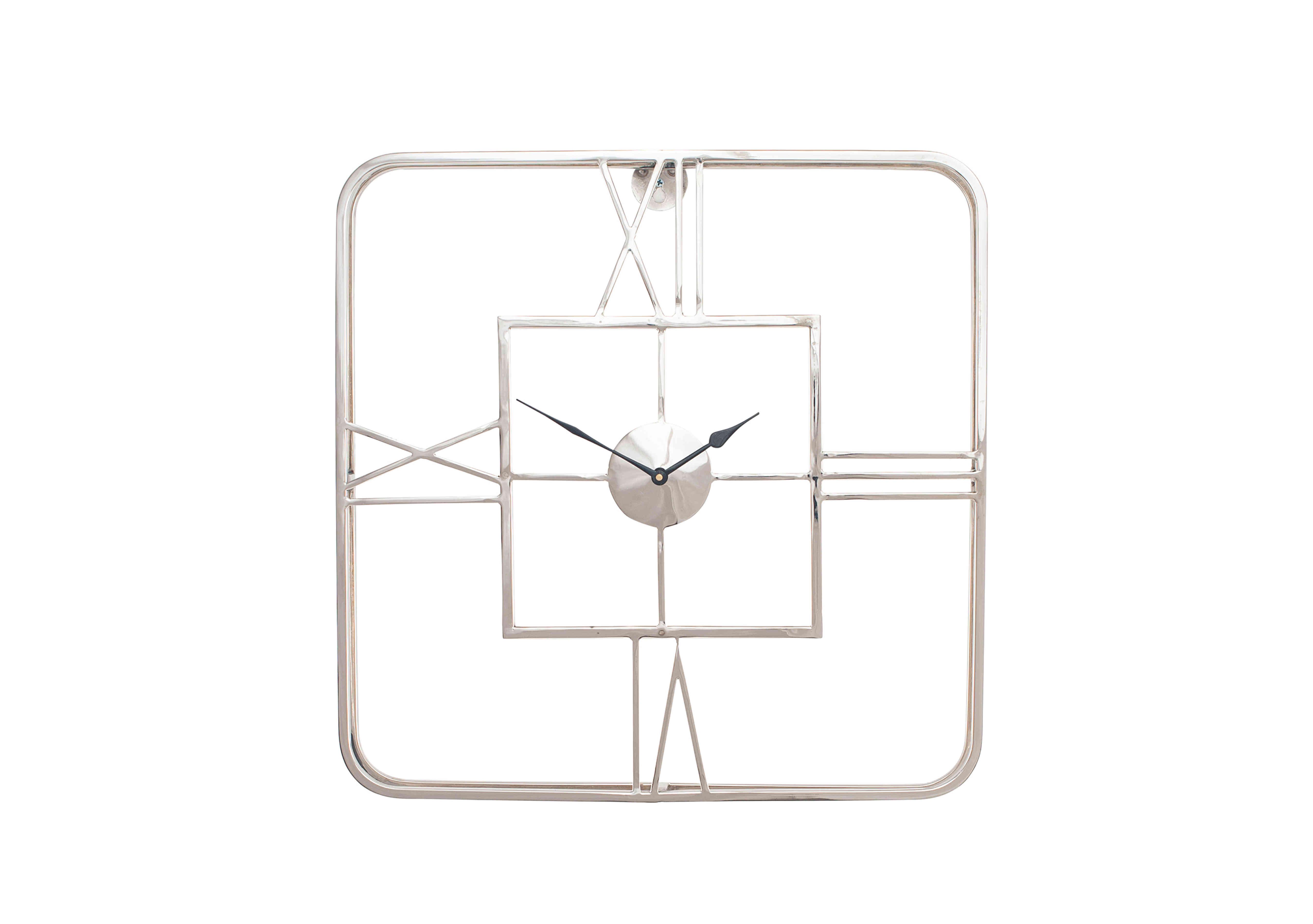 Metal Square Wall Clock in  on Furniture Village