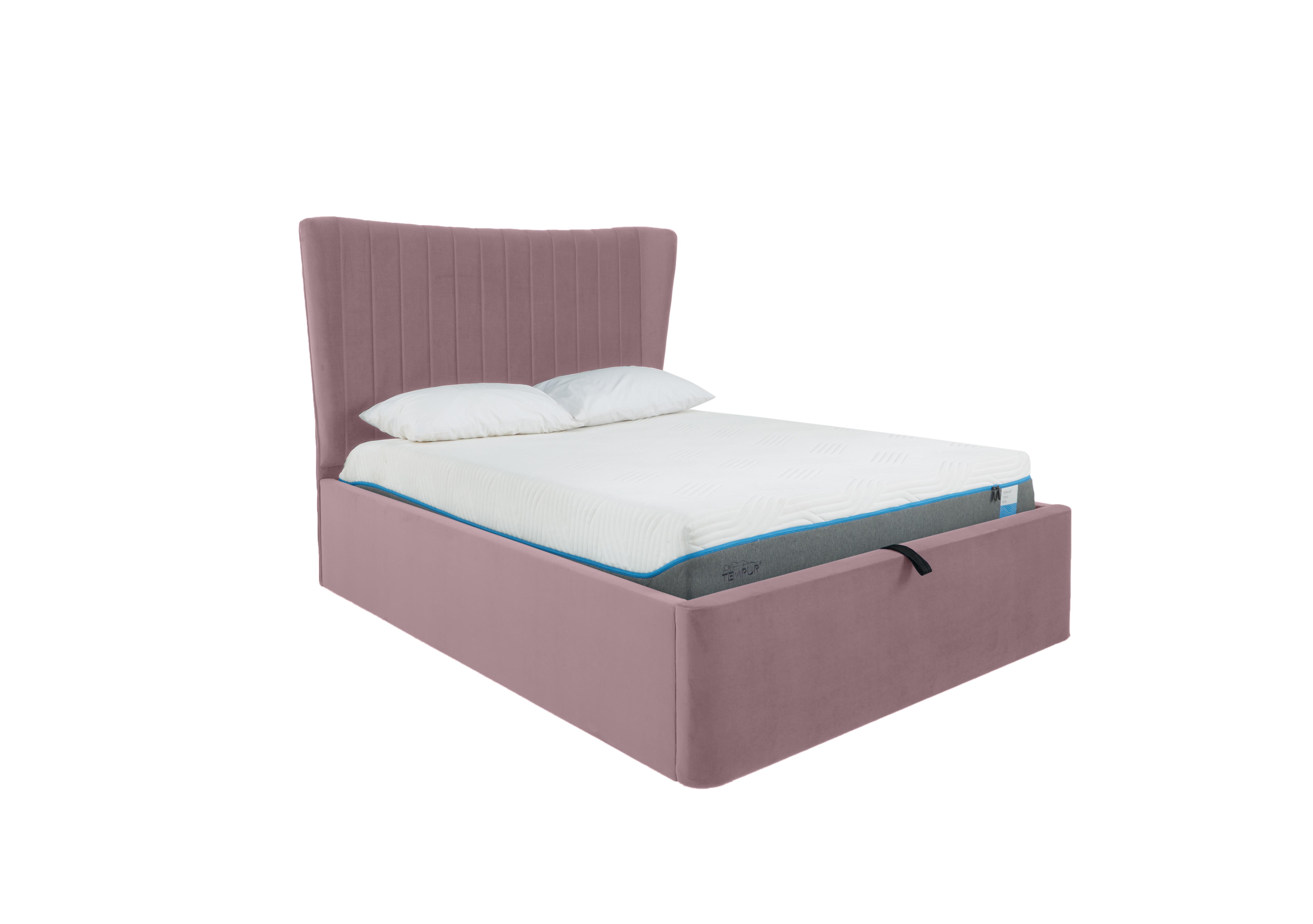 Roman Ottoman Bed Frame in Velvet Lilac on Furniture Village