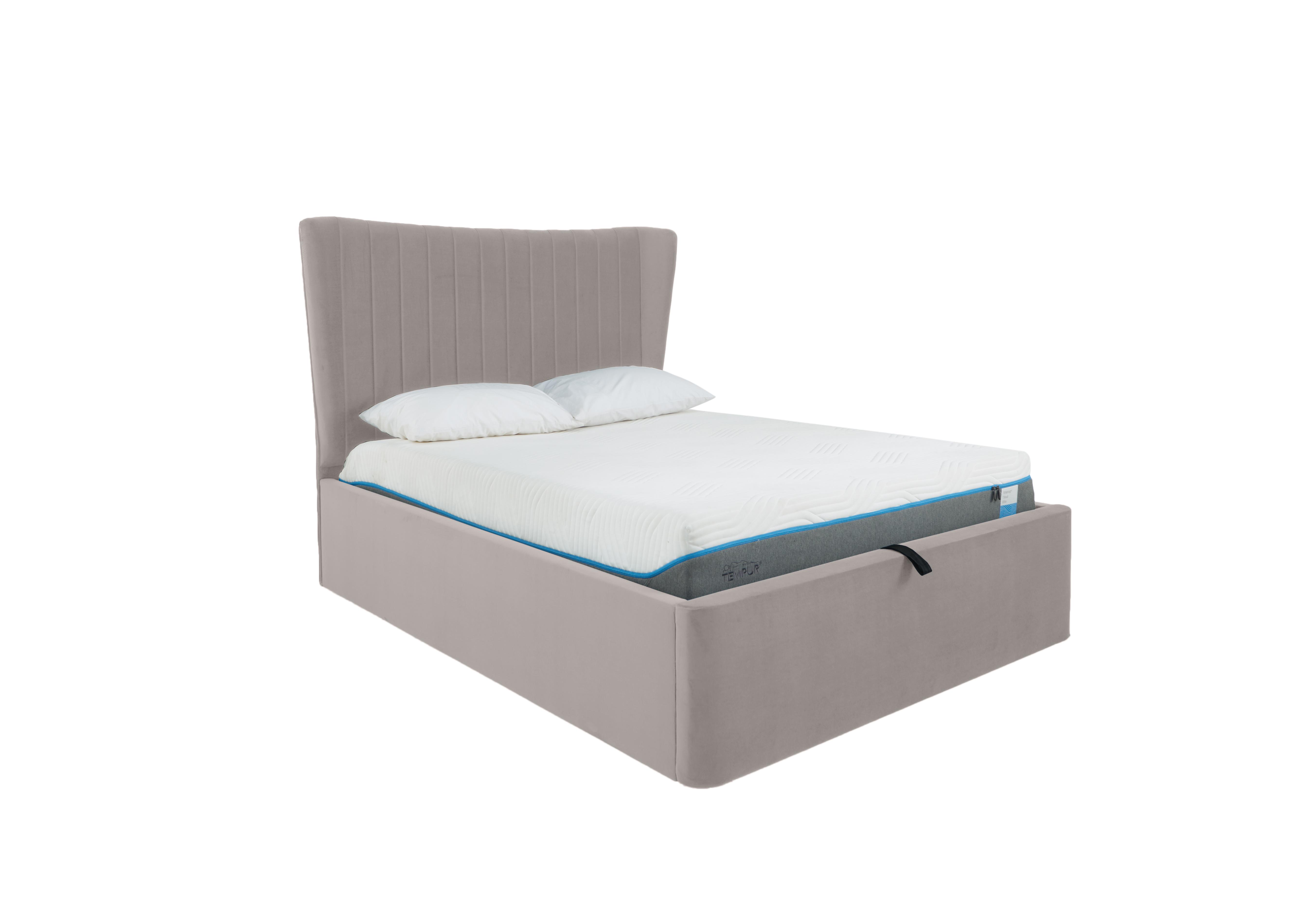 Roman Ottoman Bed Frame in Velvet Slate on Furniture Village