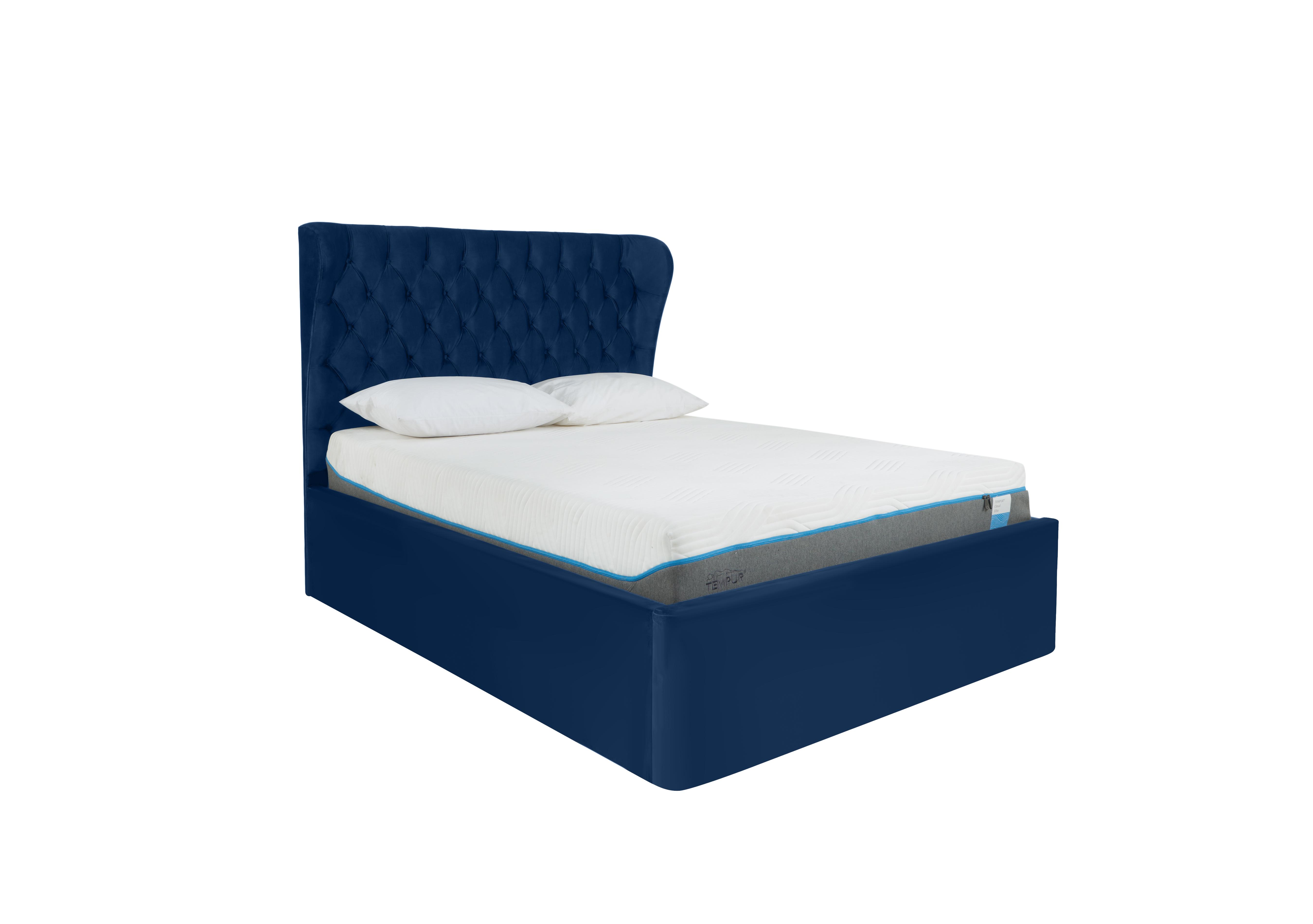 Kendall Bed Frame in Velvet Navy on Furniture Village