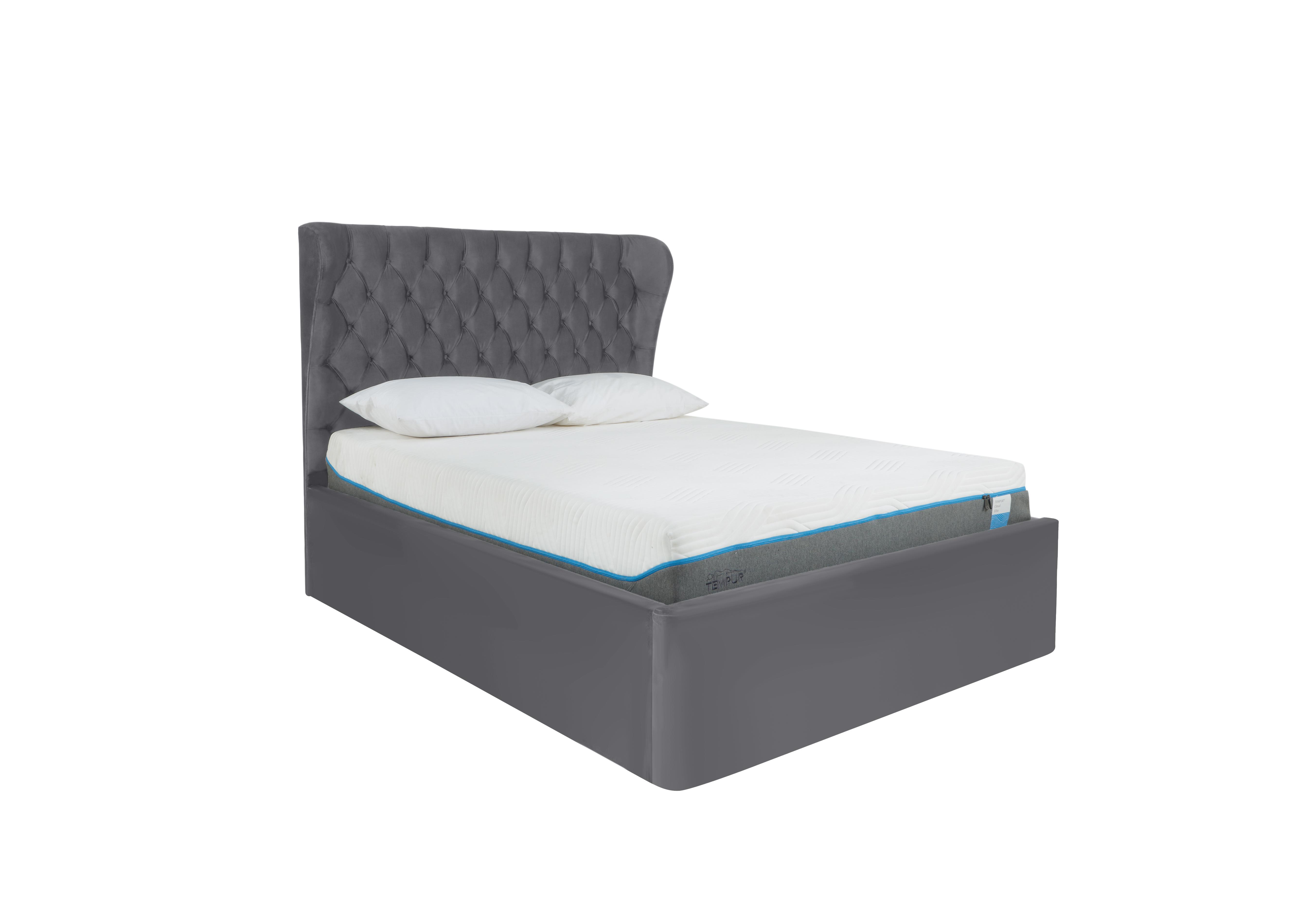 Kendall Bed Frame in Velvet Steel on Furniture Village