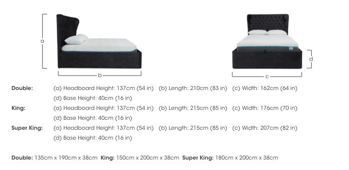 Kendall Ottoman Bed Frame in  on Furniture Village