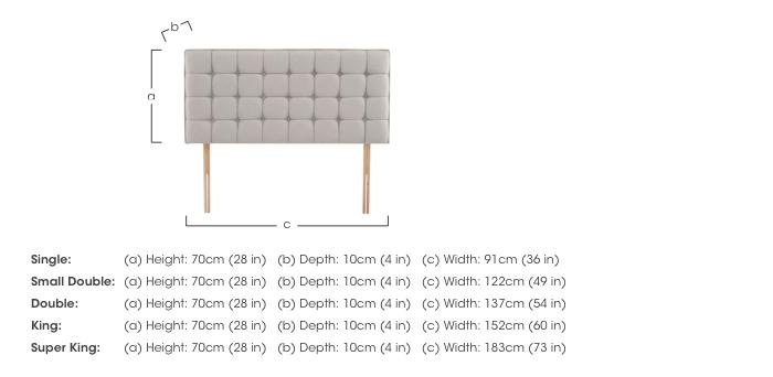 Bowmore Strutted Headboard in  on Furniture Village