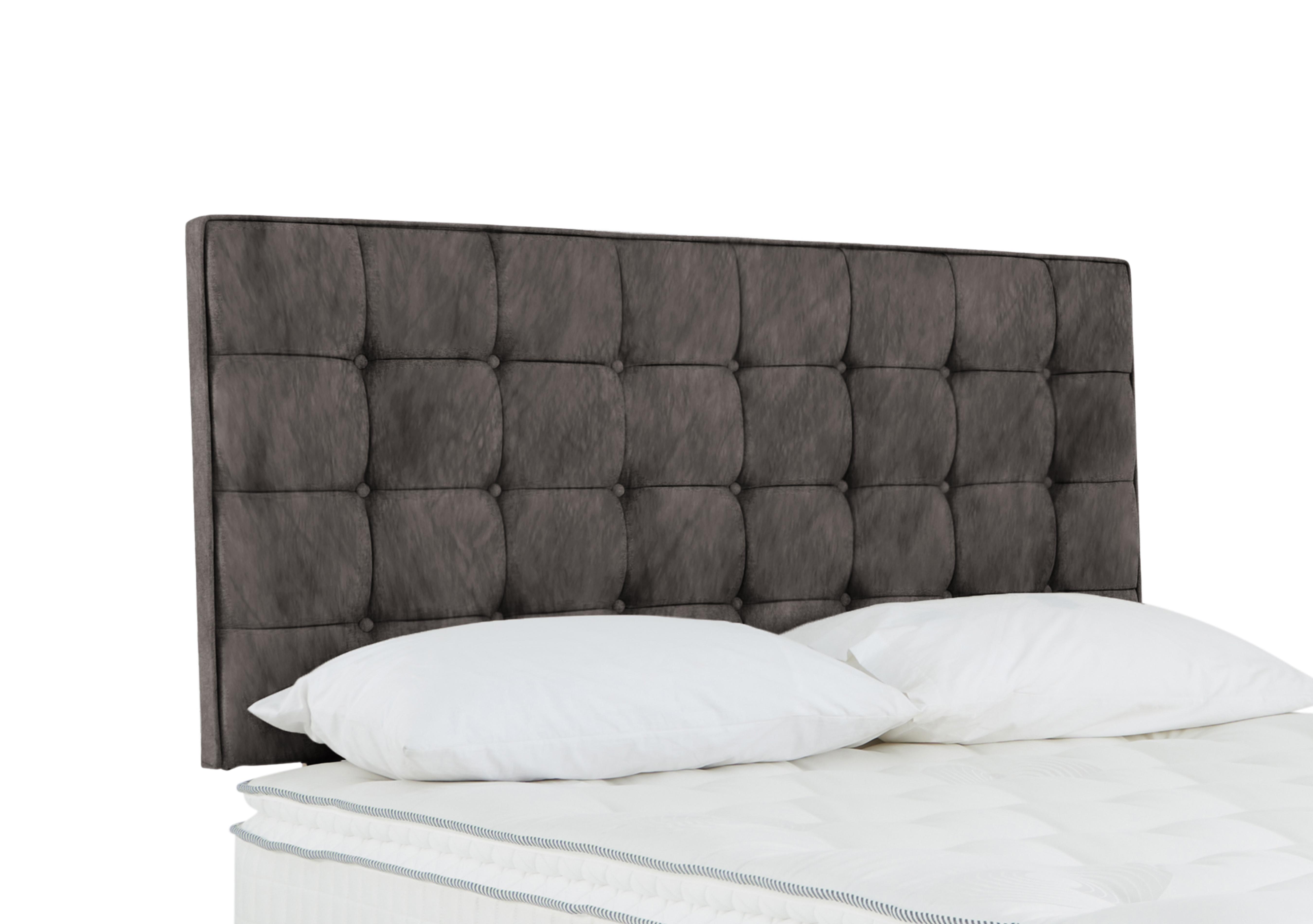 Bowmore Strutted Headboard in Dapple Mink on Furniture Village