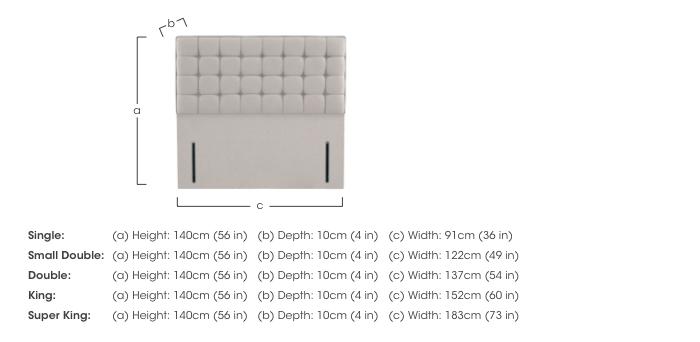 Bowmore Floor Standing Headboard in  on Furniture Village